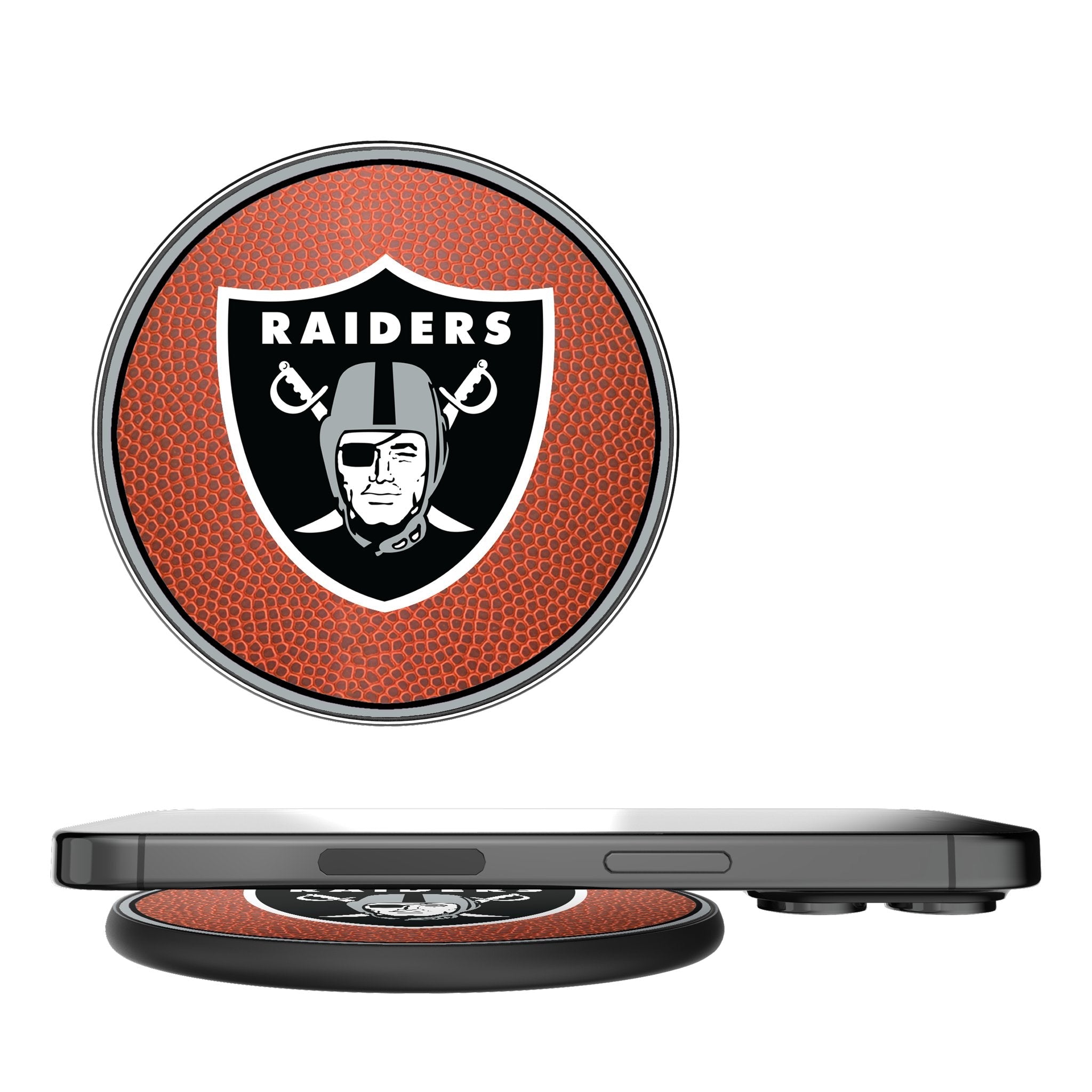 Las Vegas Raiders Football 15-Watt Wireless Charger 1