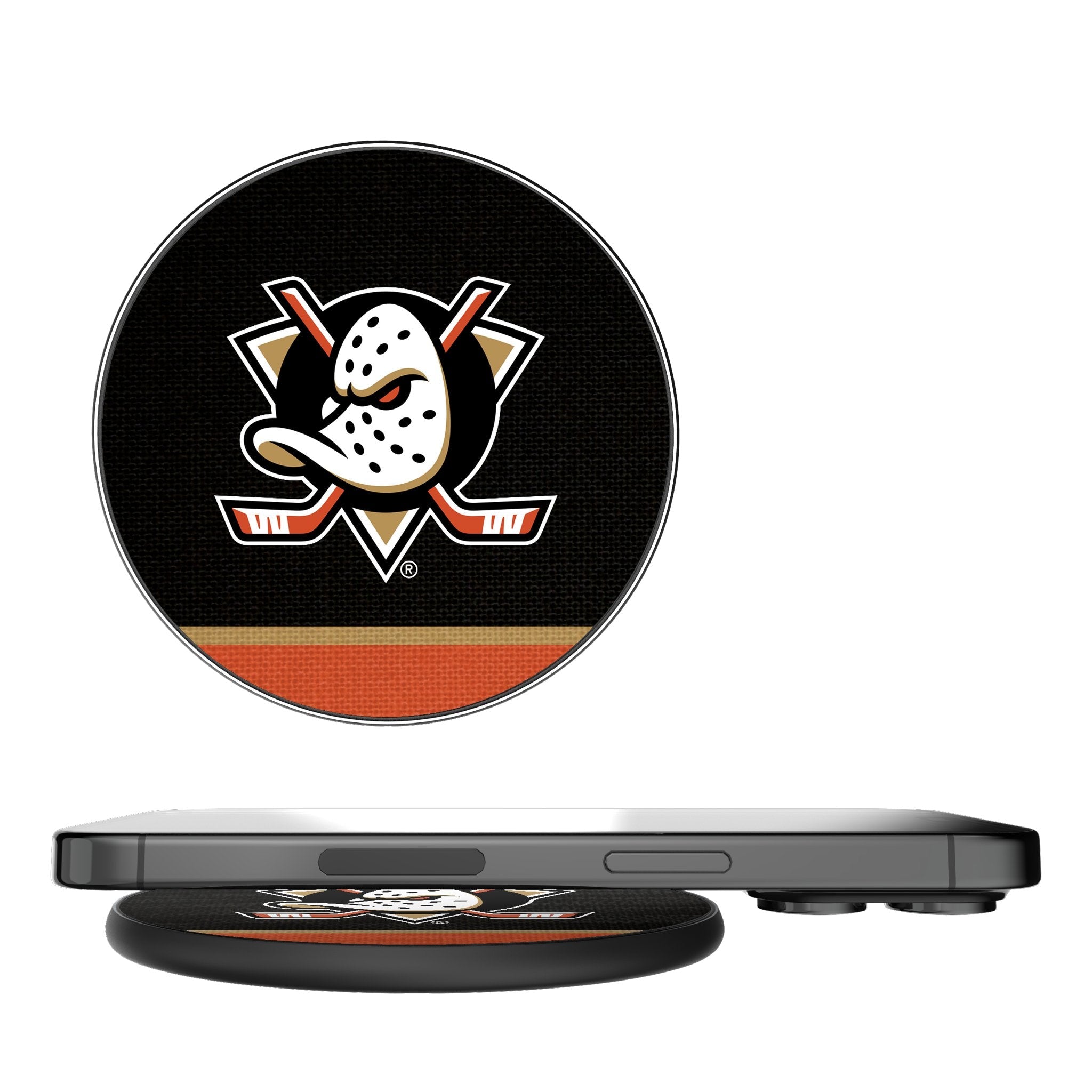 Anaheim Ducks Stripe 15-Watt Wireless Charger