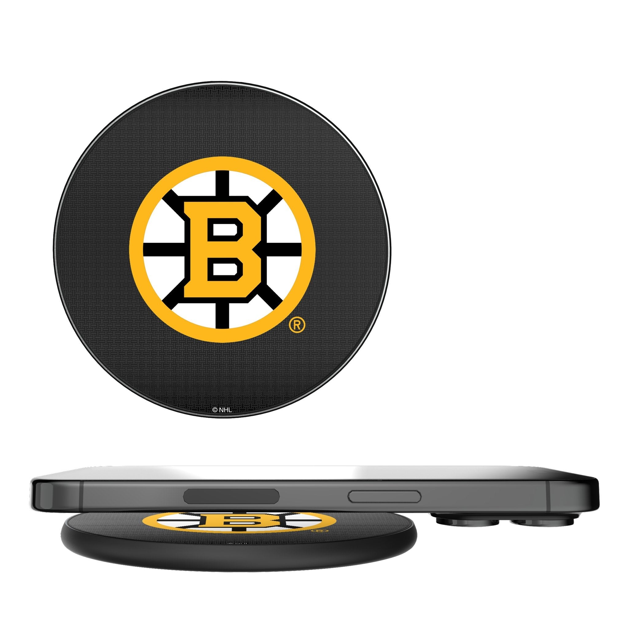 Boston Bruins Linen 15-Watt Wireless Charger