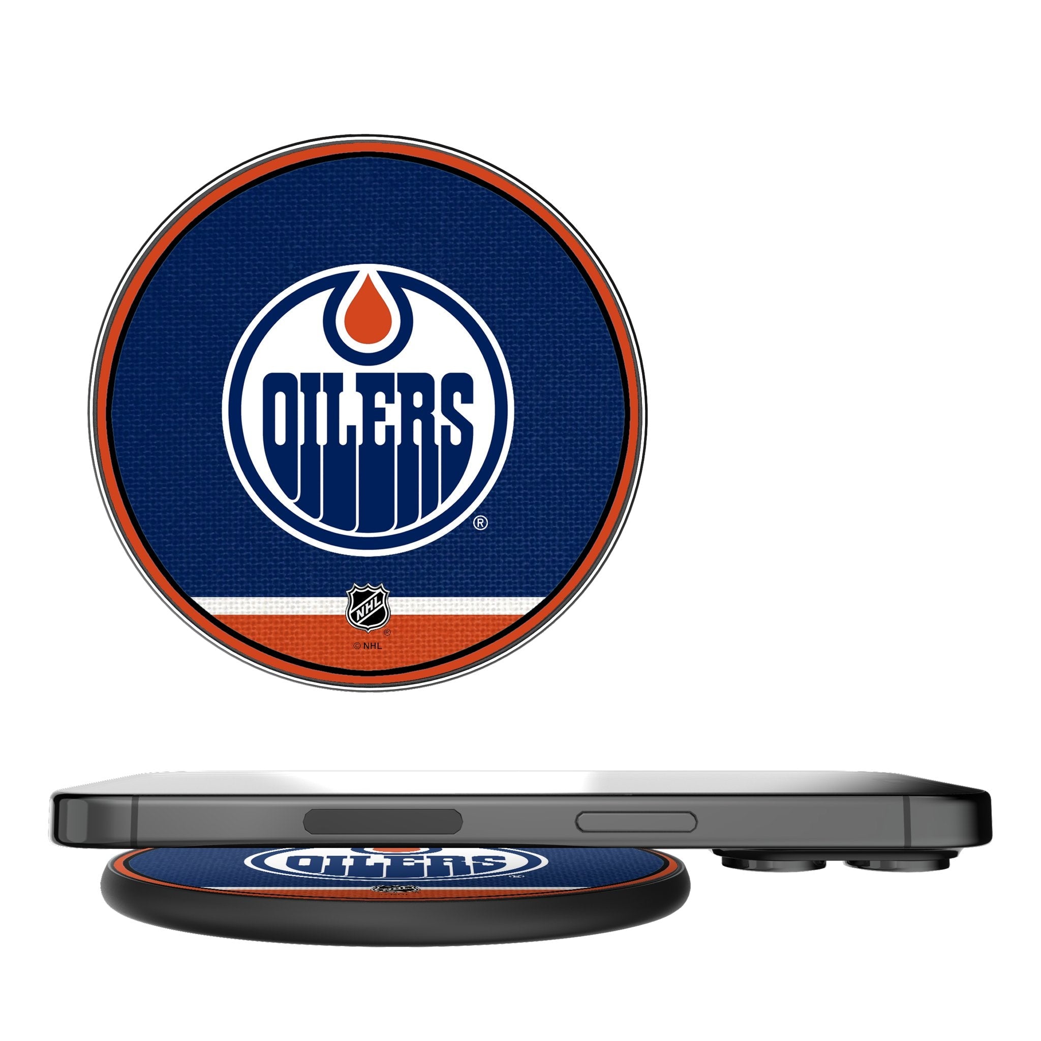 Edmonton Oilers Stripe 15-Watt Wireless Charger
