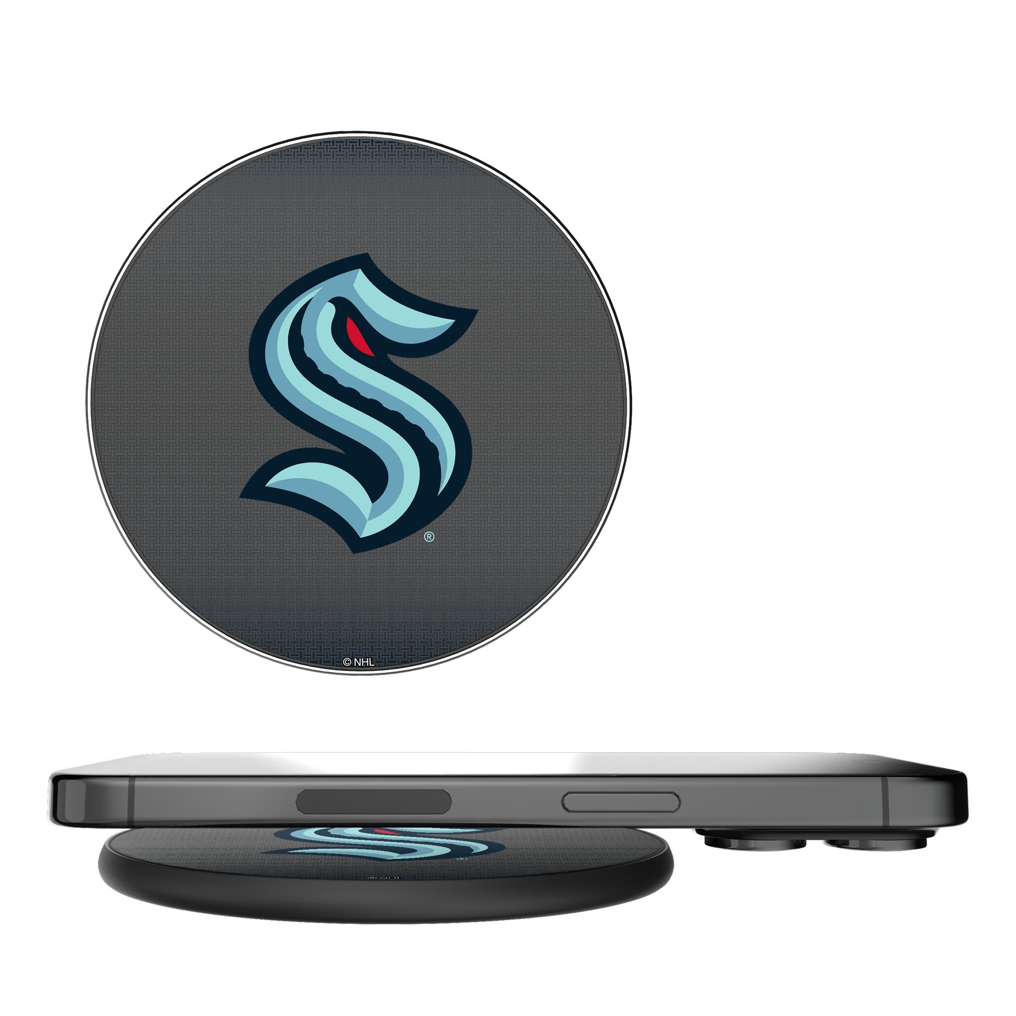 Seattle Kraken Linen 15-Watt Wireless Charger