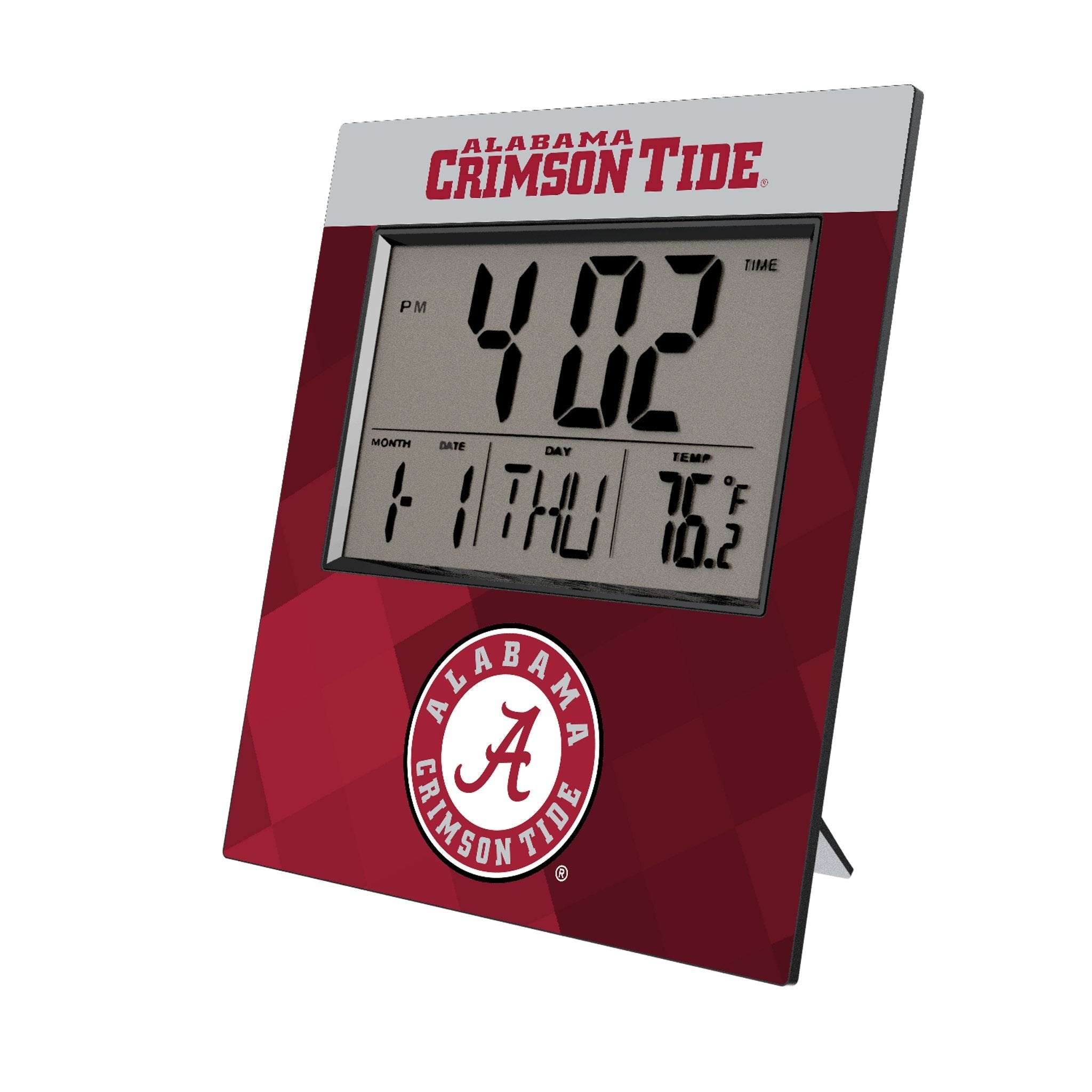 University of Alabama Crimson Tide Color Block Wall Clock 1