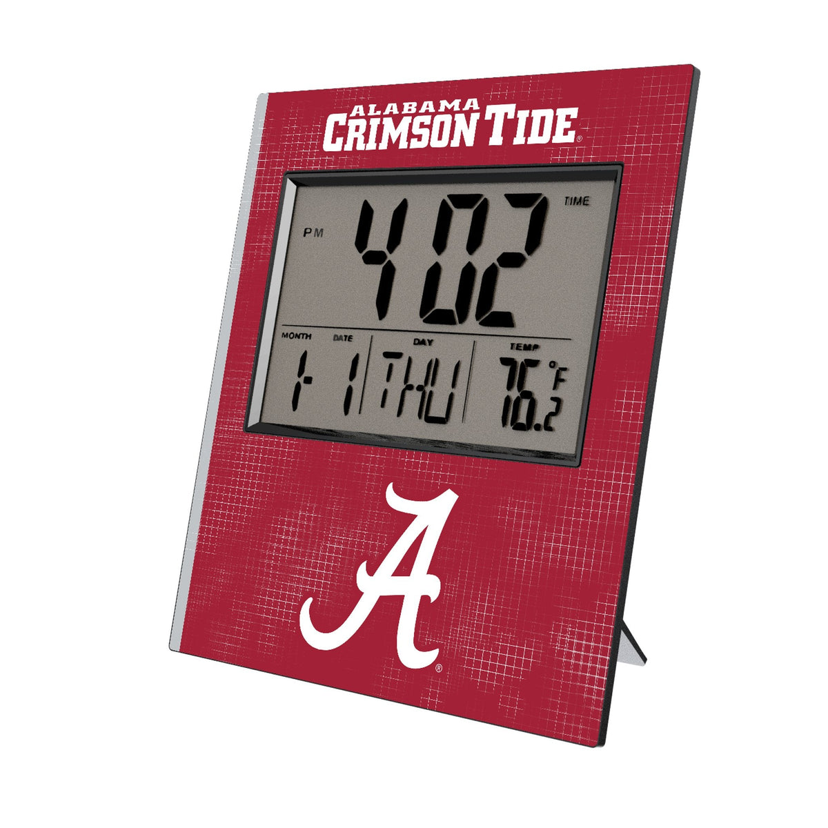University of Alabama Crimson Tide Script A Hatch Wall Clock 1