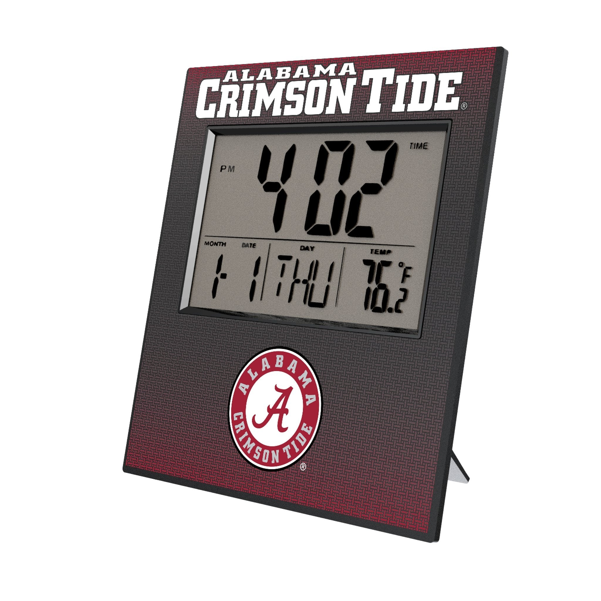 University of Alabama Crimson Tide Linen Wall Clock 1