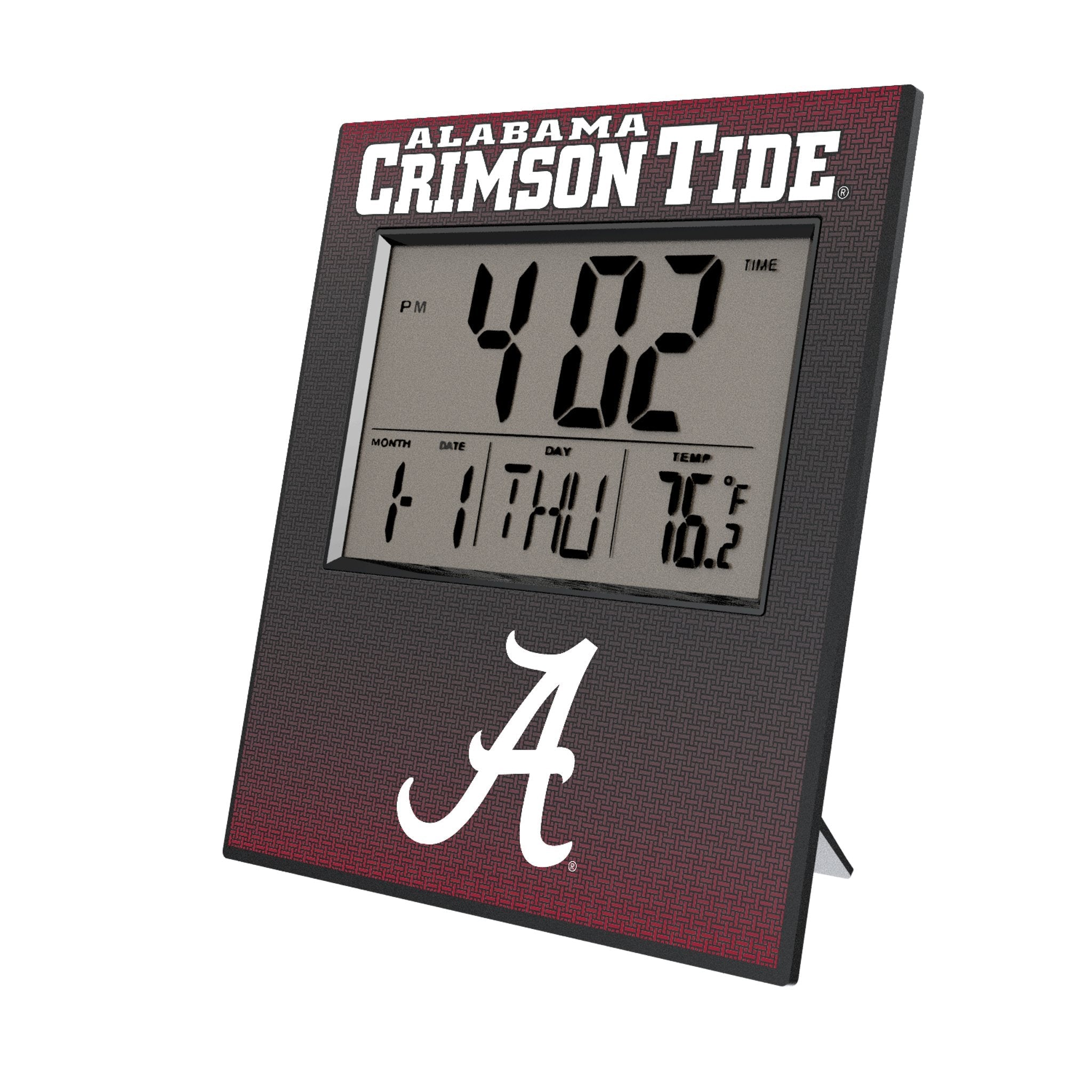 University of Alabama Crimson Tide Script A Linen Wall Clock 1