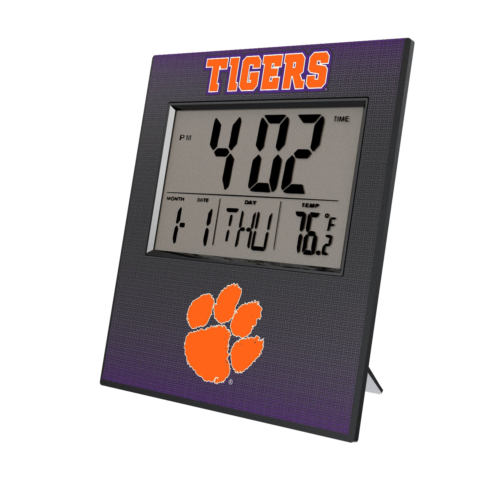 Clemson University Tigers Linen Wall Clock 1