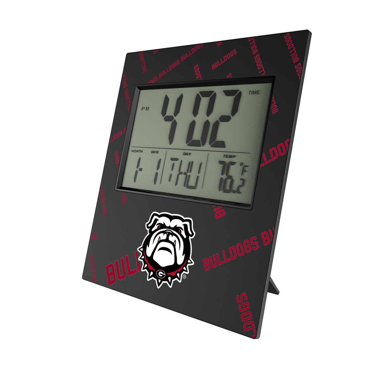 University of Georgia Bulldogs Uga Quadtile Wall Clock