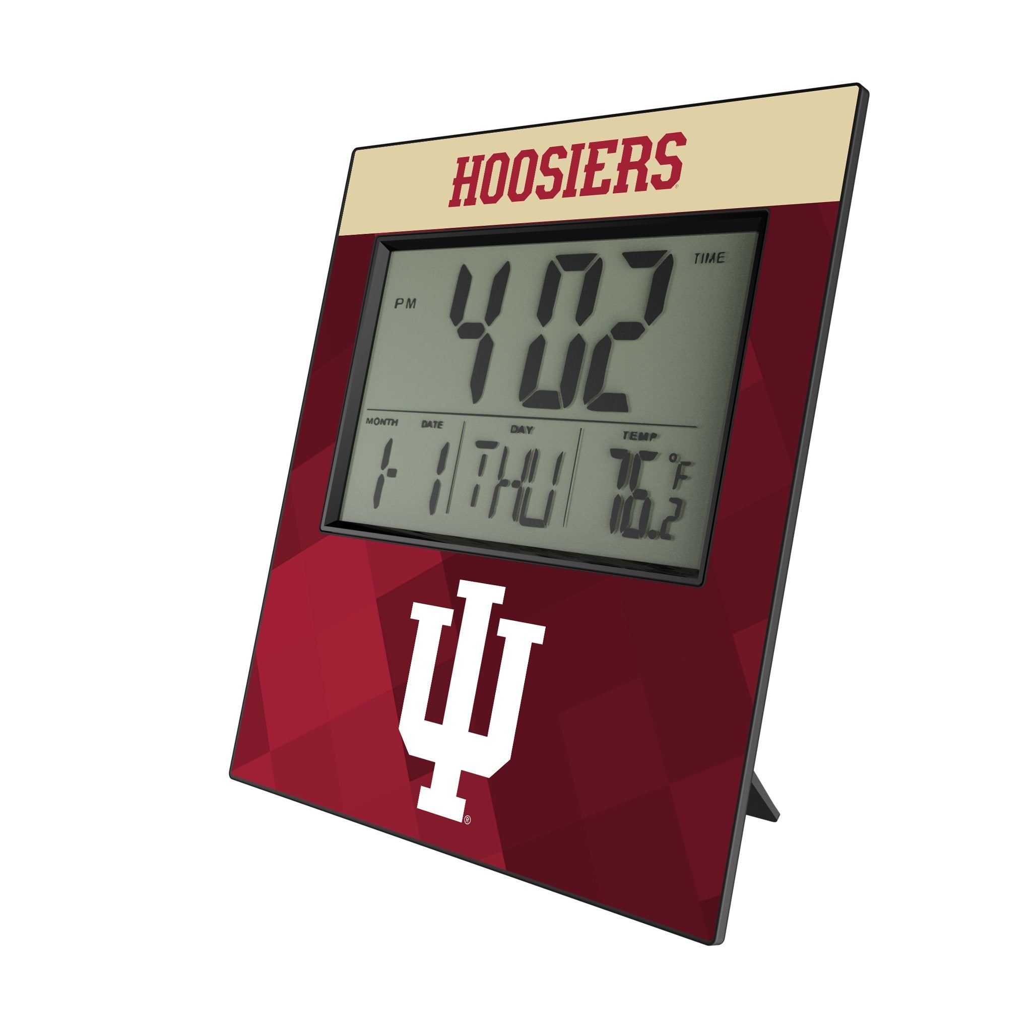 Indiana University Hoosiers Color Block Wall Clock 1