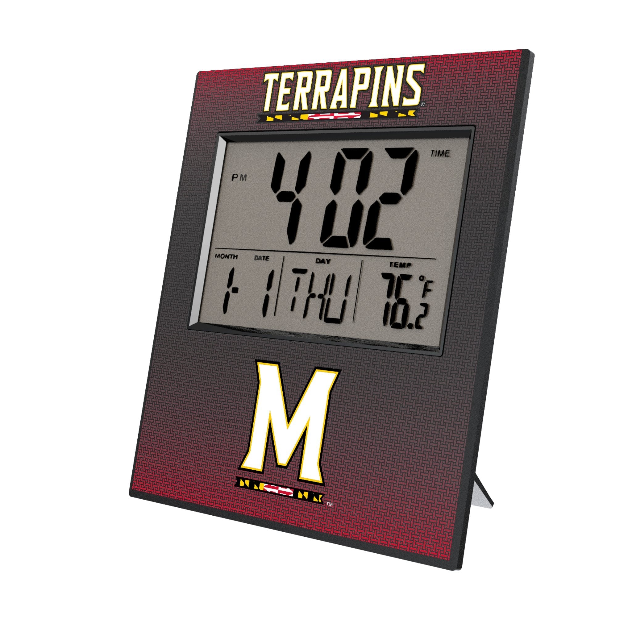 University of Maryland Terrapins Linen Wall Clock 1