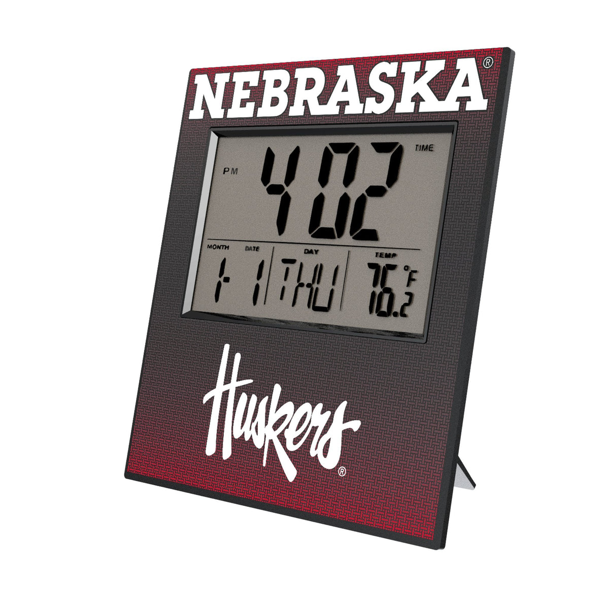 University of Nebraska Huskers Linen Wall Clock 1