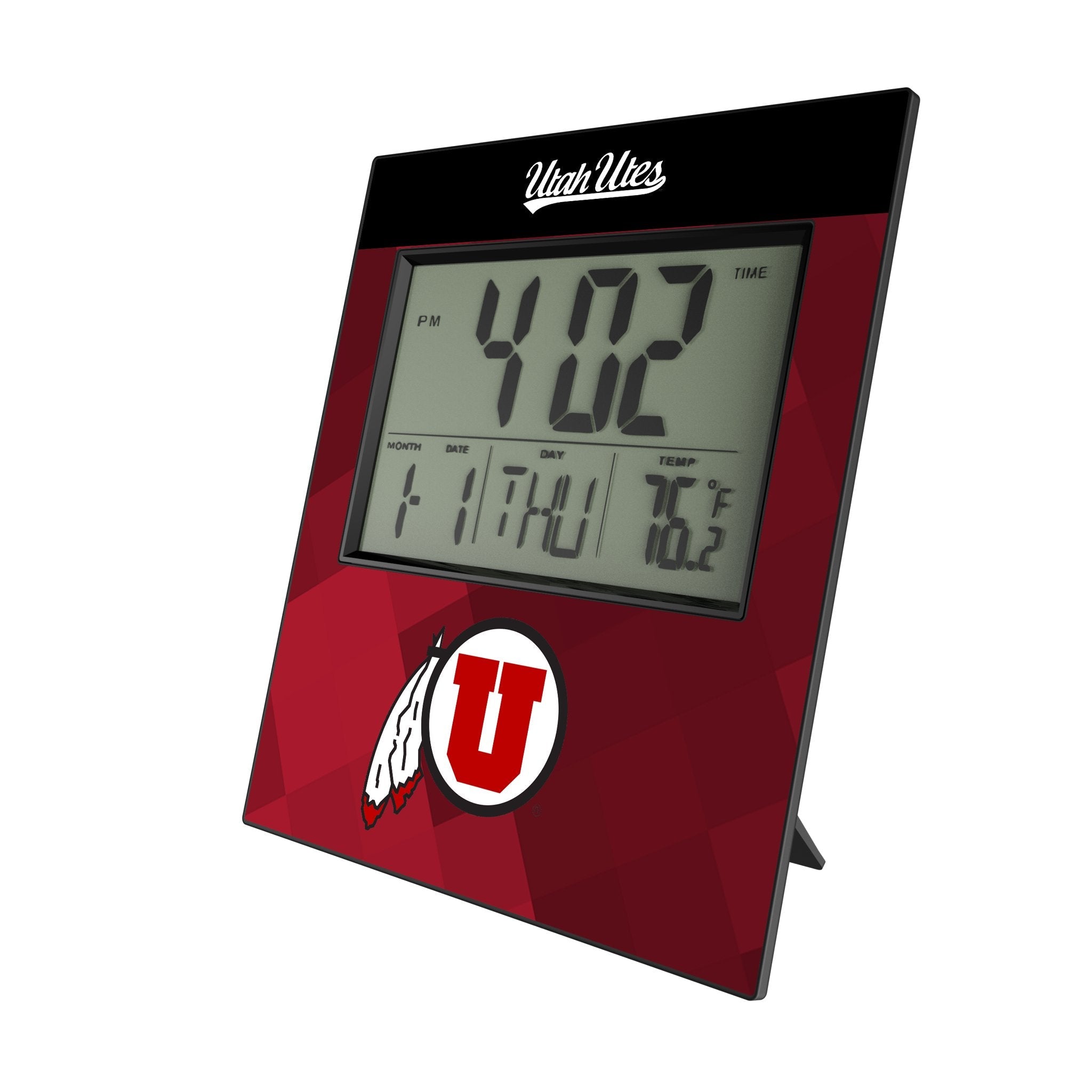 University of Utah Utes Color Block Wall Clock 1