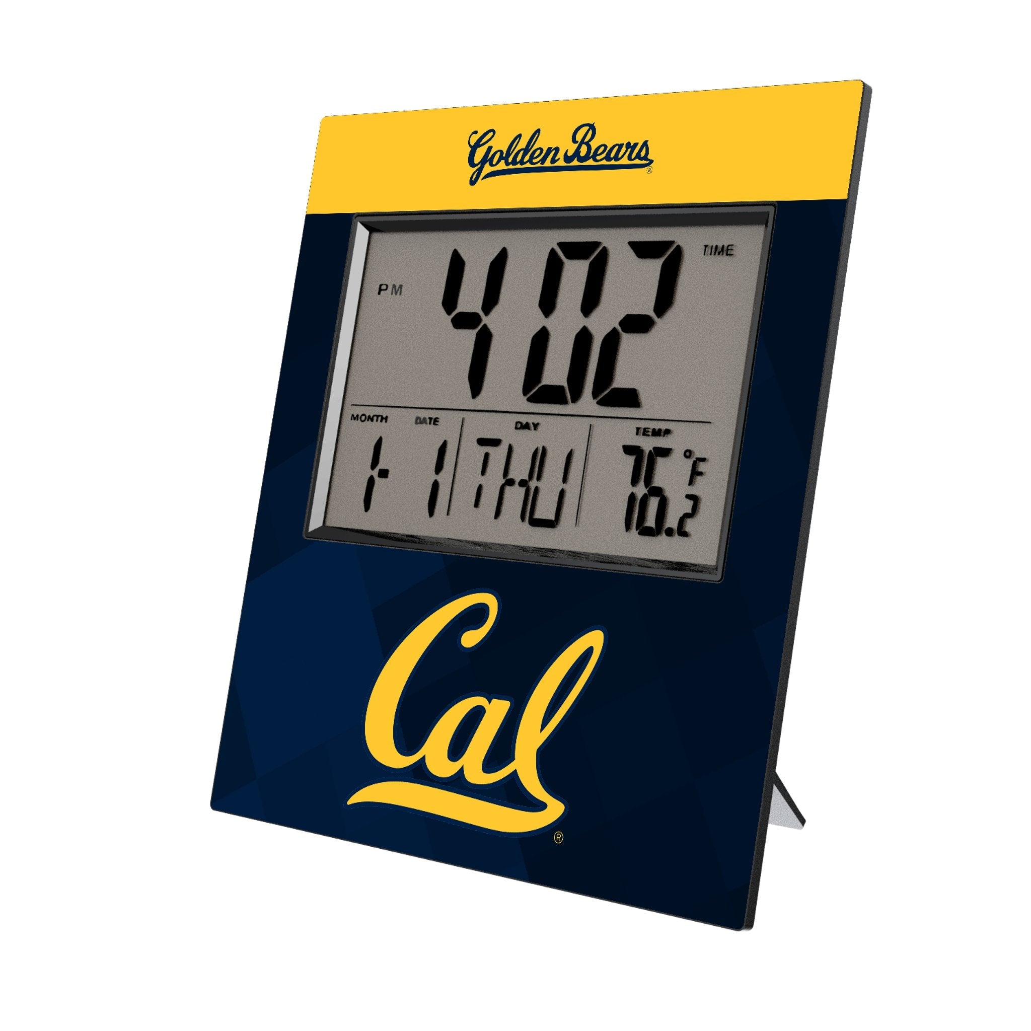 University of California Berkeley Golden Bears Color Block Wall Clock 1