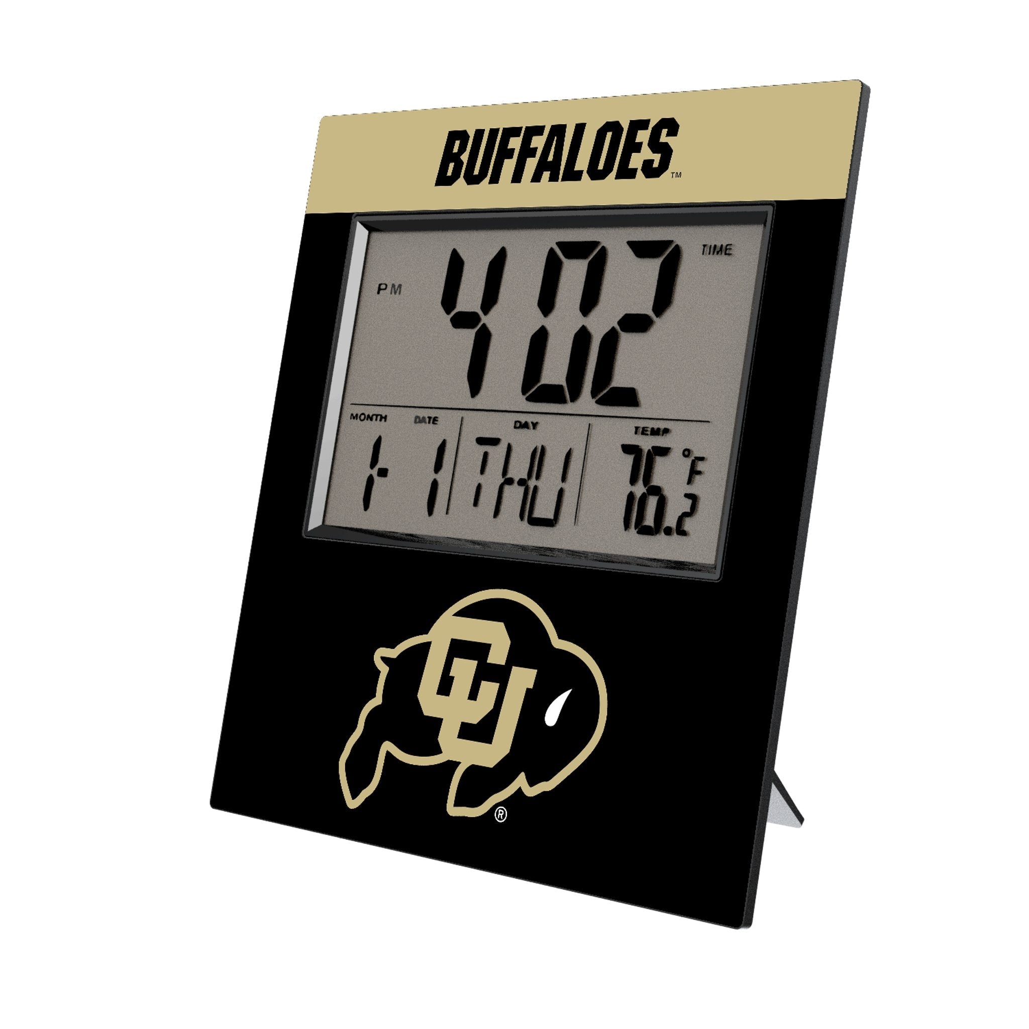 University of Colorado Buffaloes Color Block Wall Clock 1