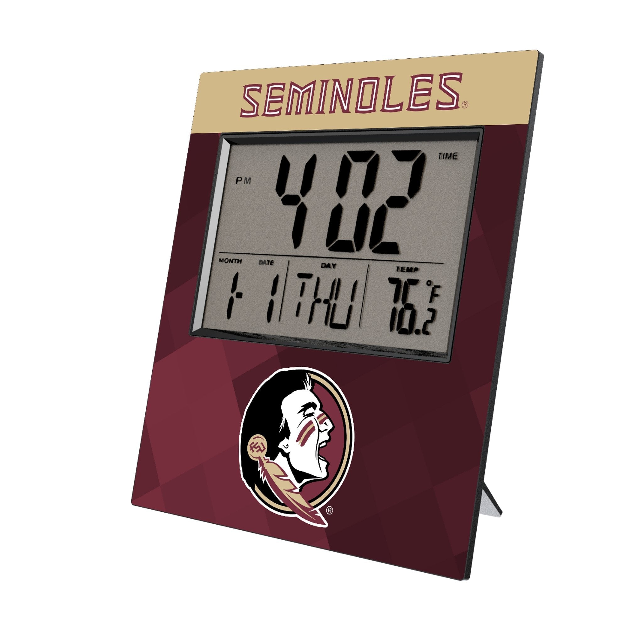 Florida State University Seminoles Color Block Wall Clock 1