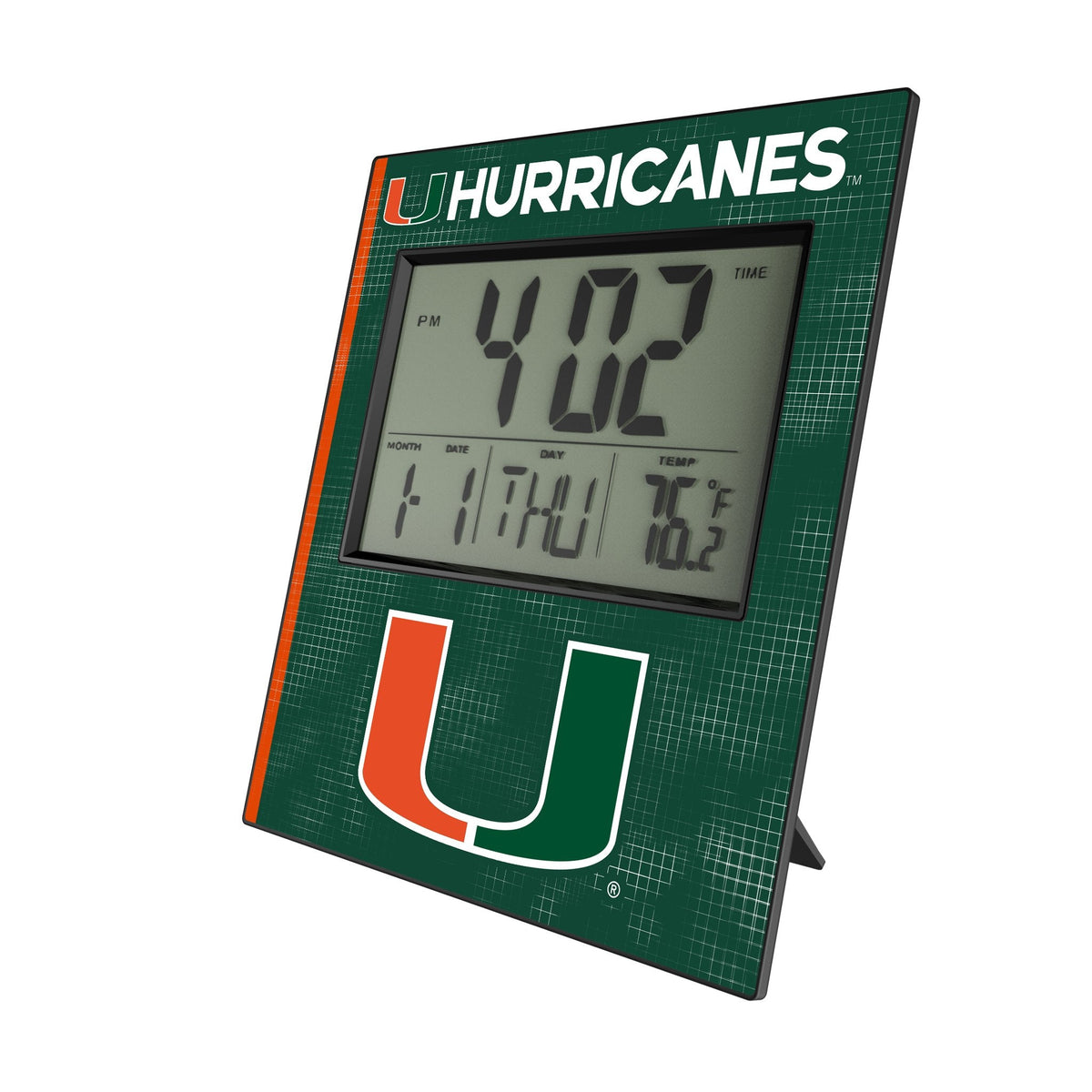 University of Miami Hurricanes Hatch Wall Clock 1