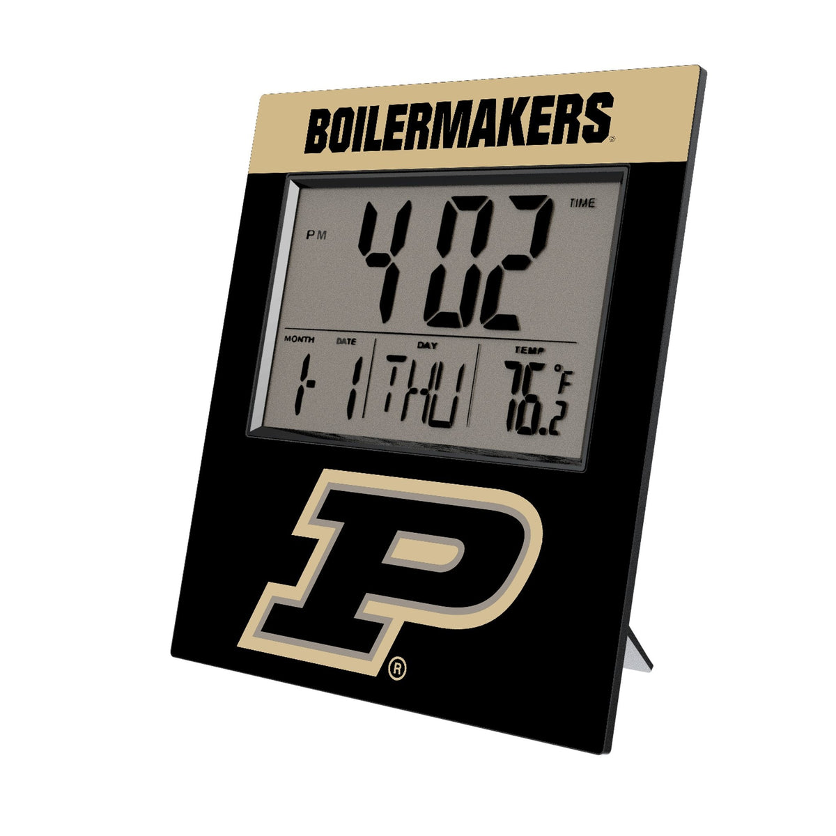 Purdue University Boilermakers Color Block Wall Clock 1