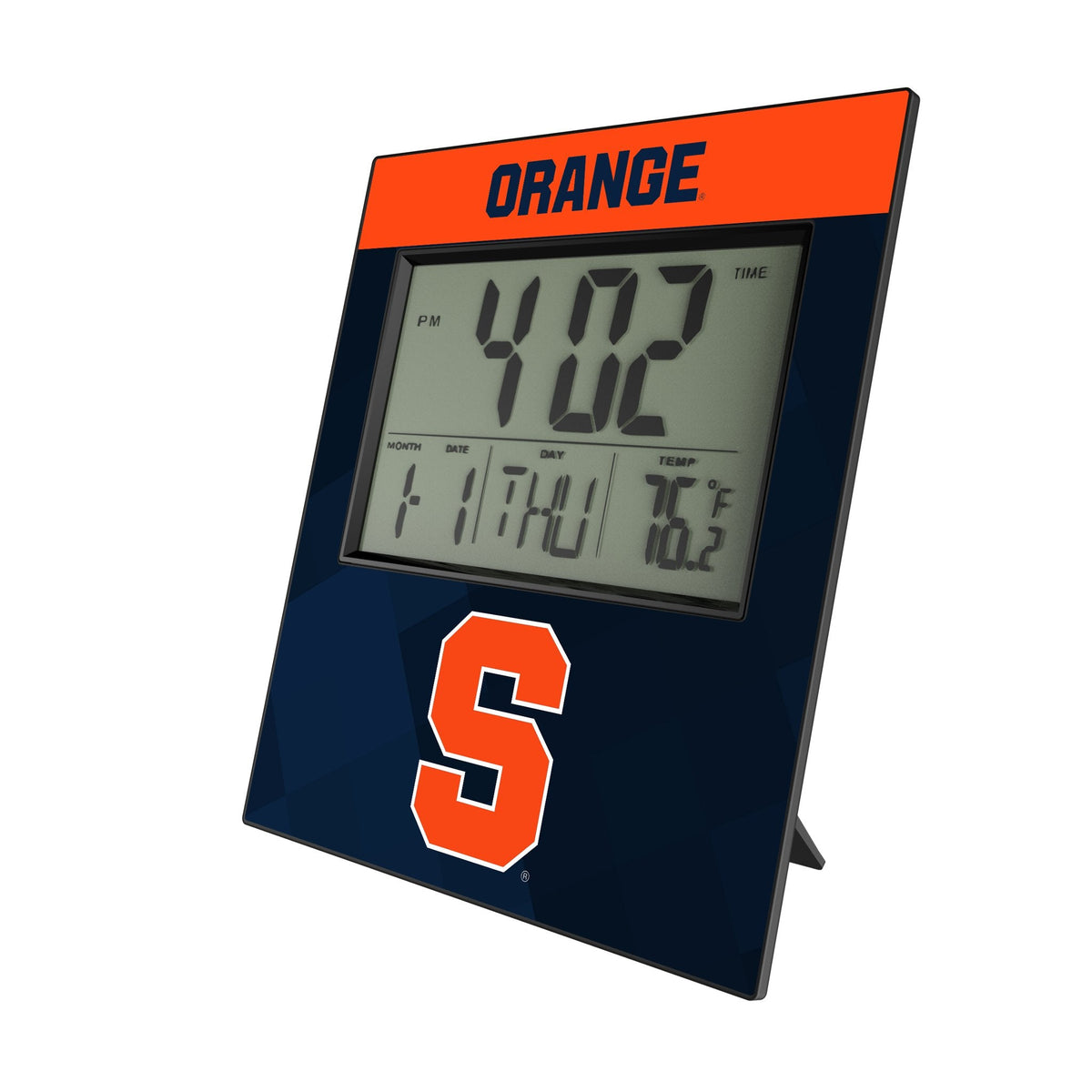 Syracuse University Orange Color Block Wall Clock 1
