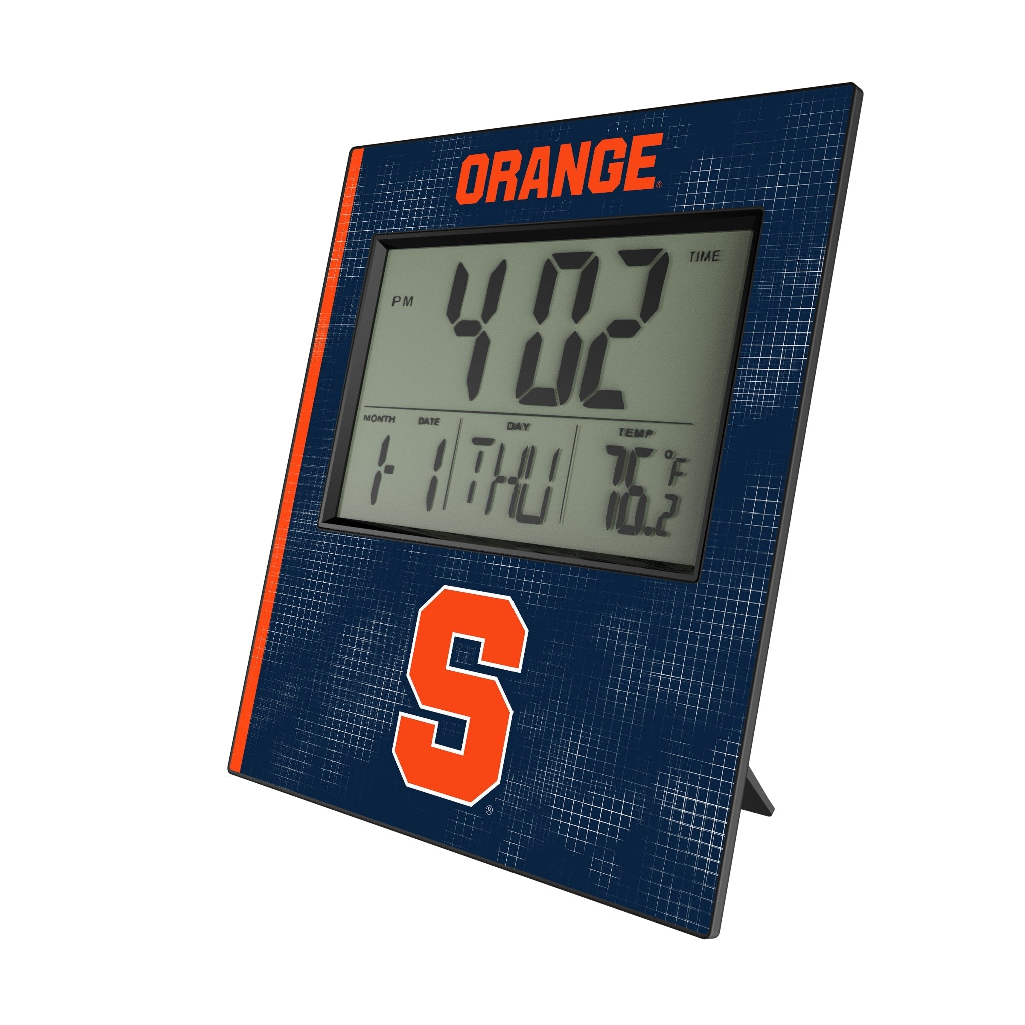 Syracuse University Orange Hatch Wall Clock 1