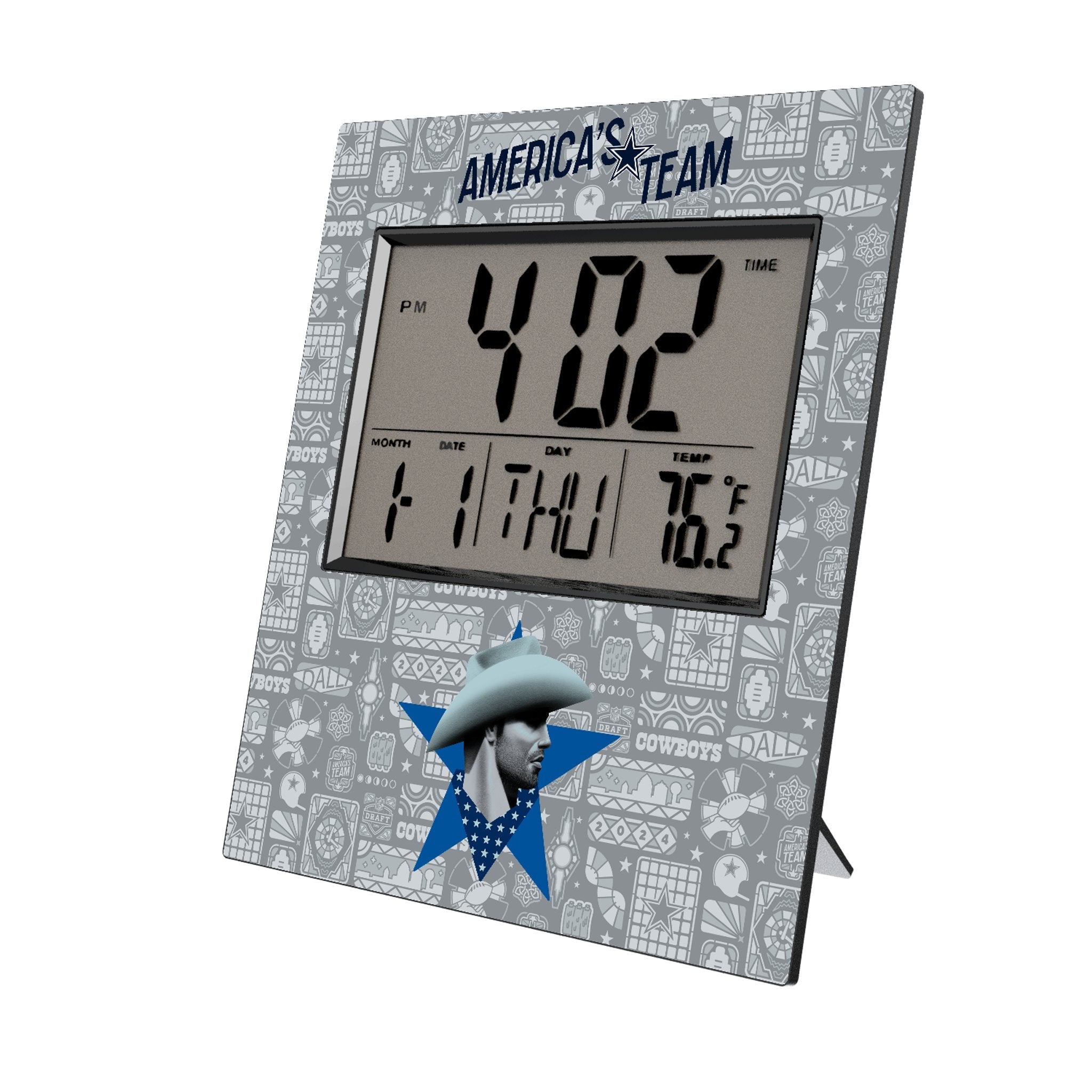 Dallas Cowboys 2024 Edition Wall Clock