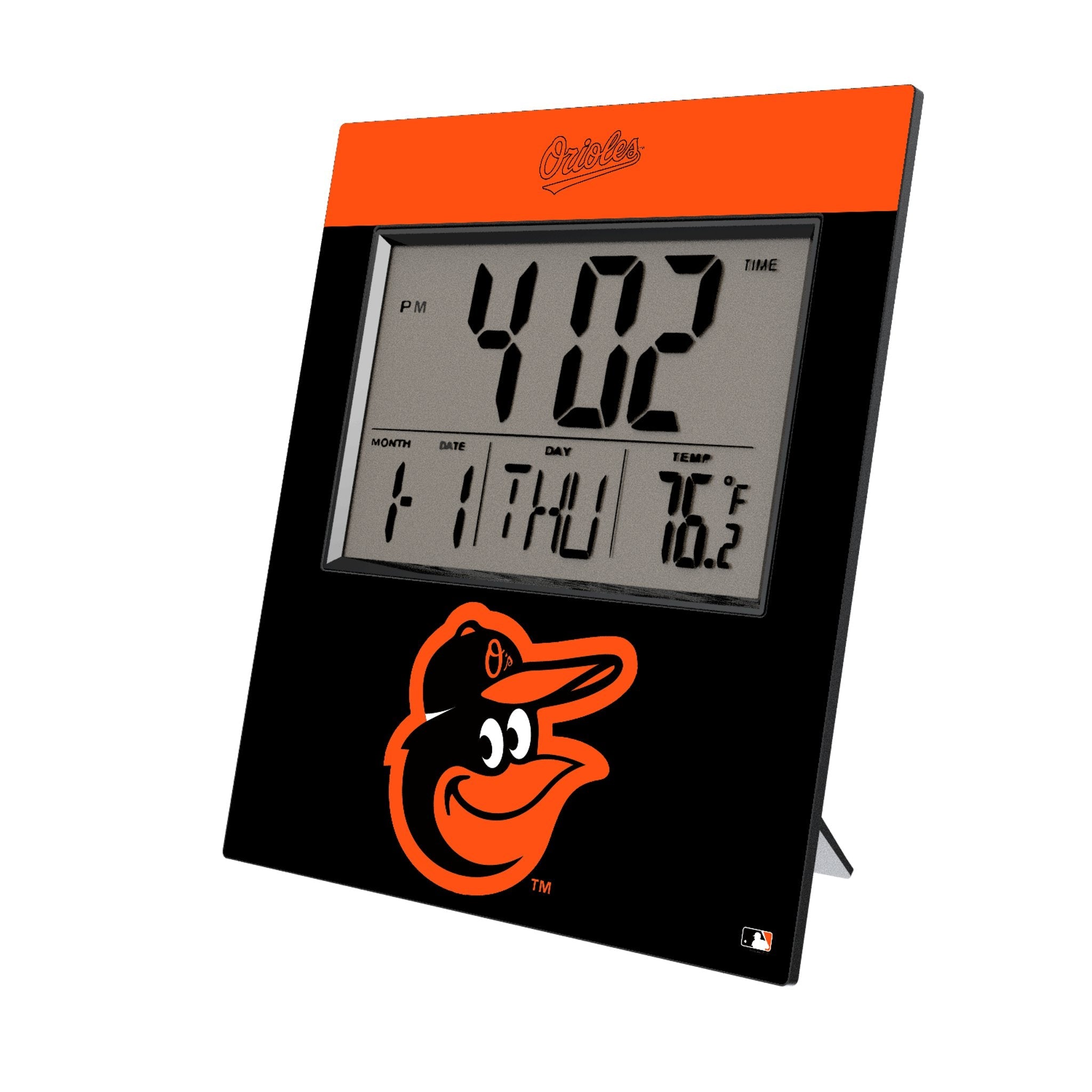 Baltimore Orioles Color Block Wall Clock 1
