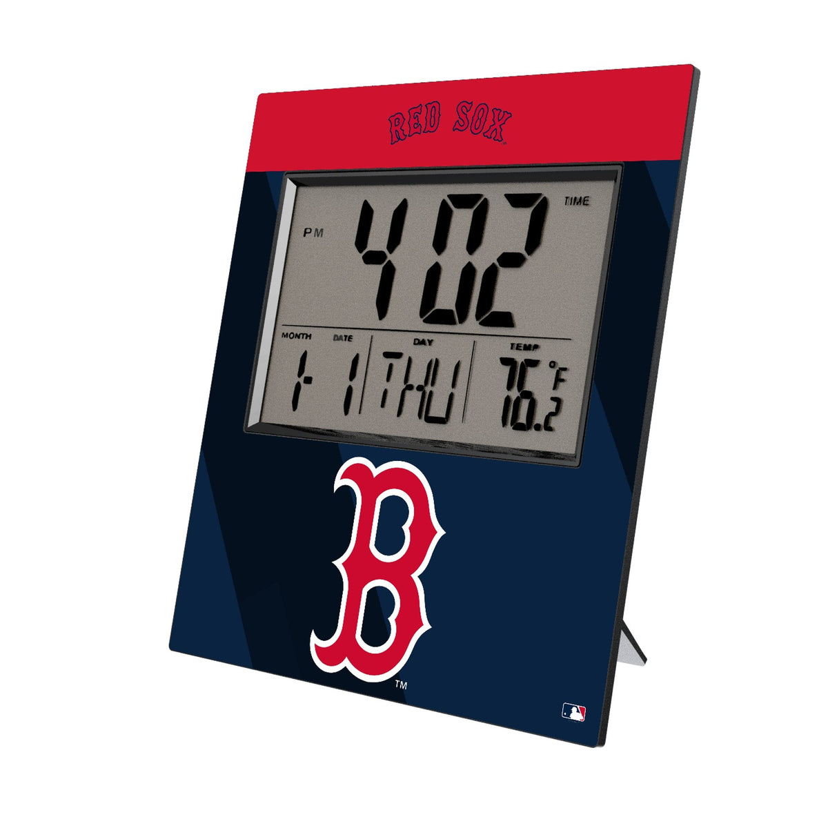 Boston Red Sox Color Block Wall Clock 1