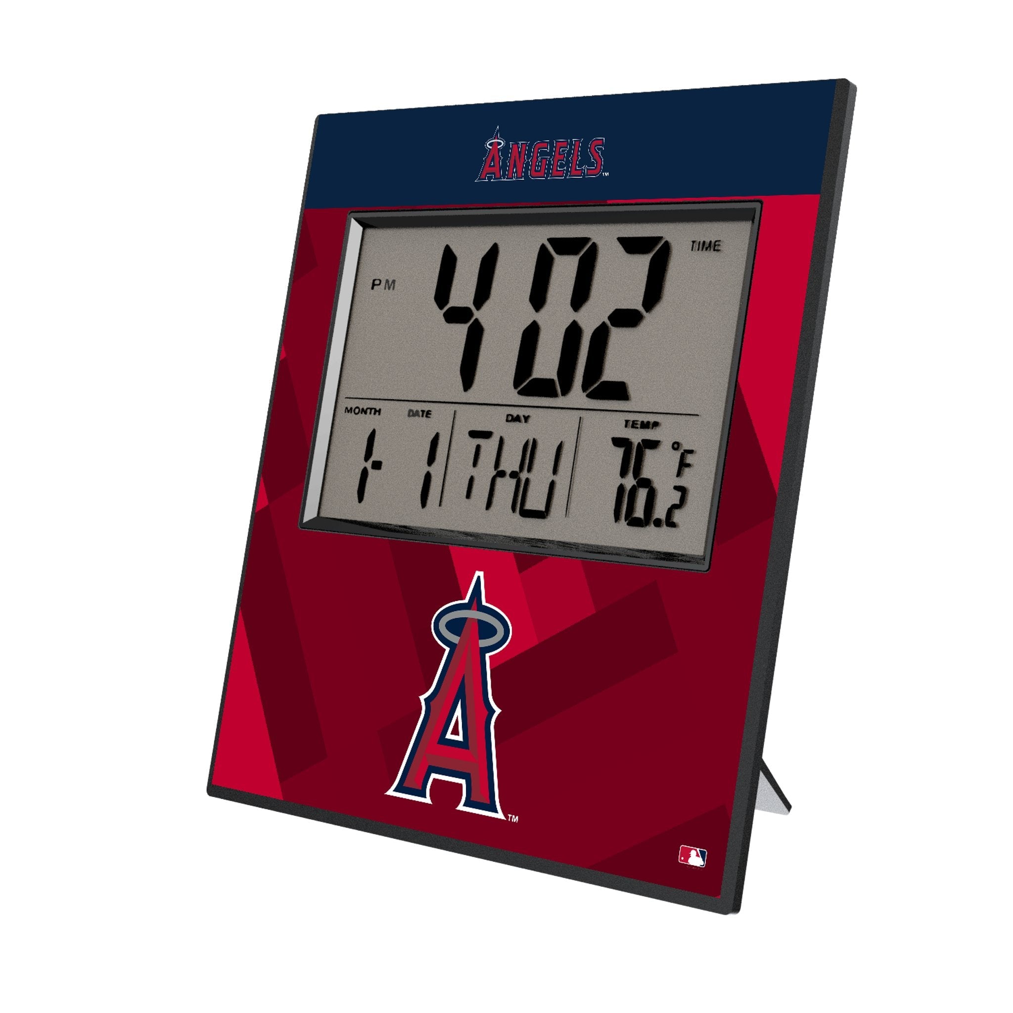 Los Angeles Angels Color Block Wall Clock 1