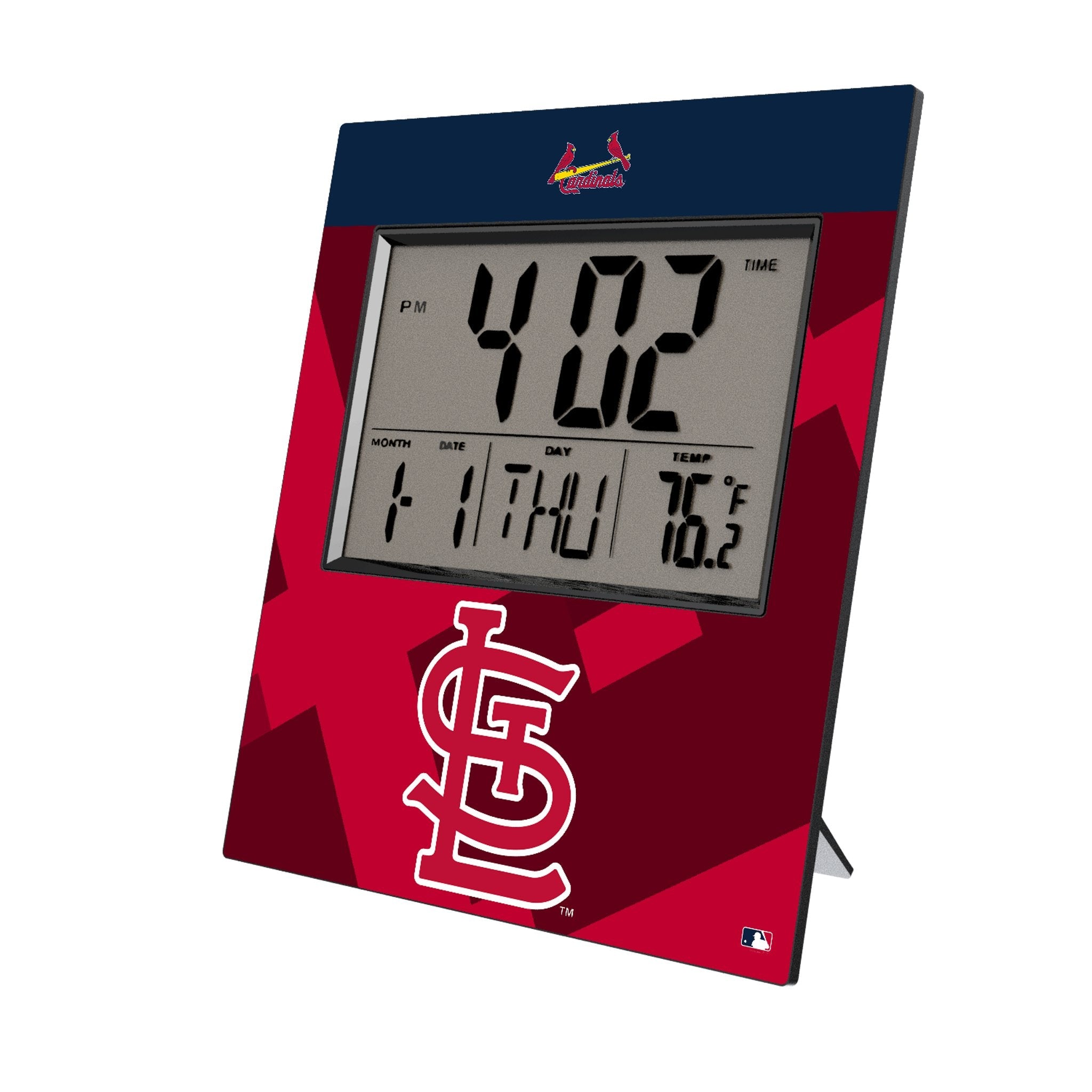 St Louis Cardinals Color Block Wall Clock 1