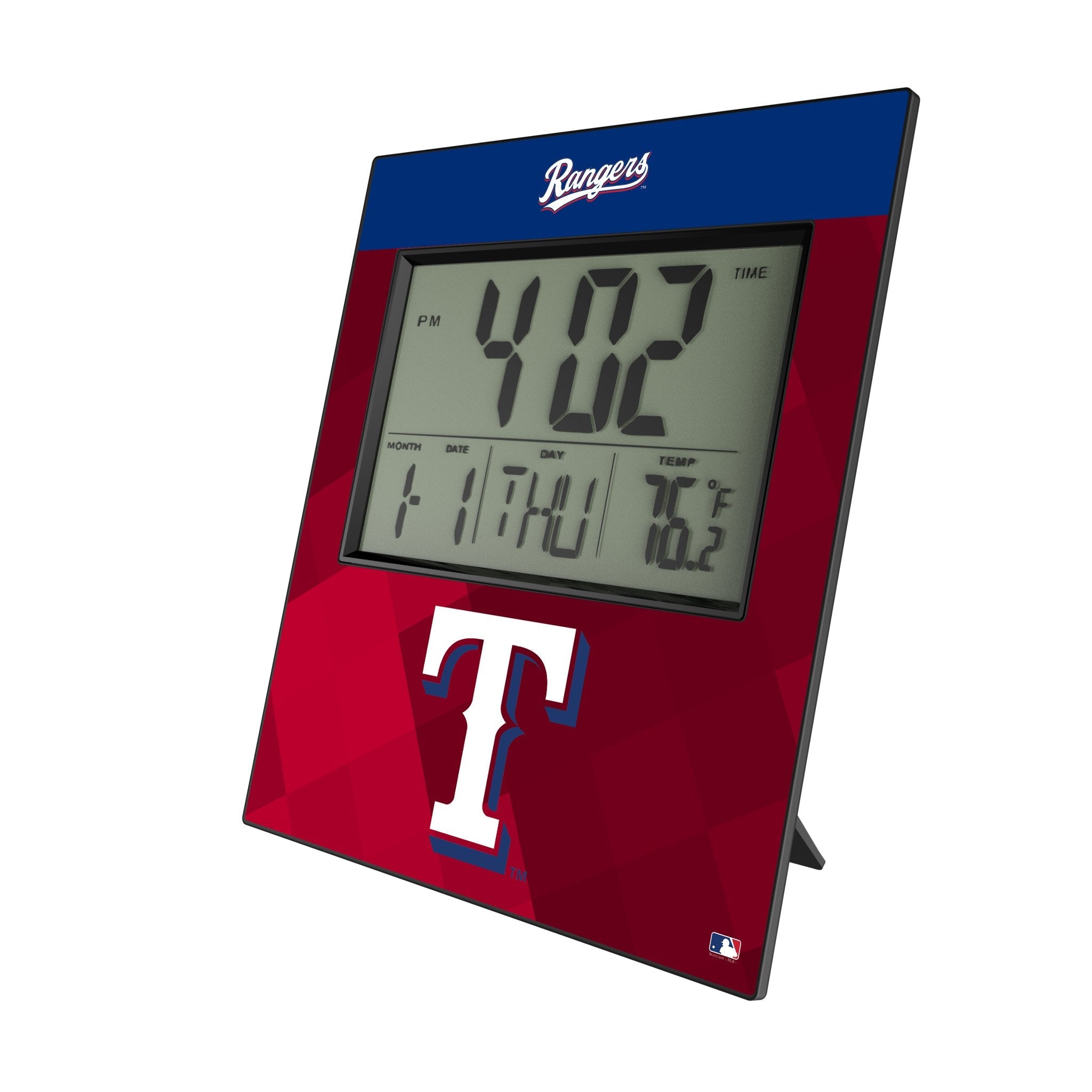 Texas Rangers Color Block Wall Clock
