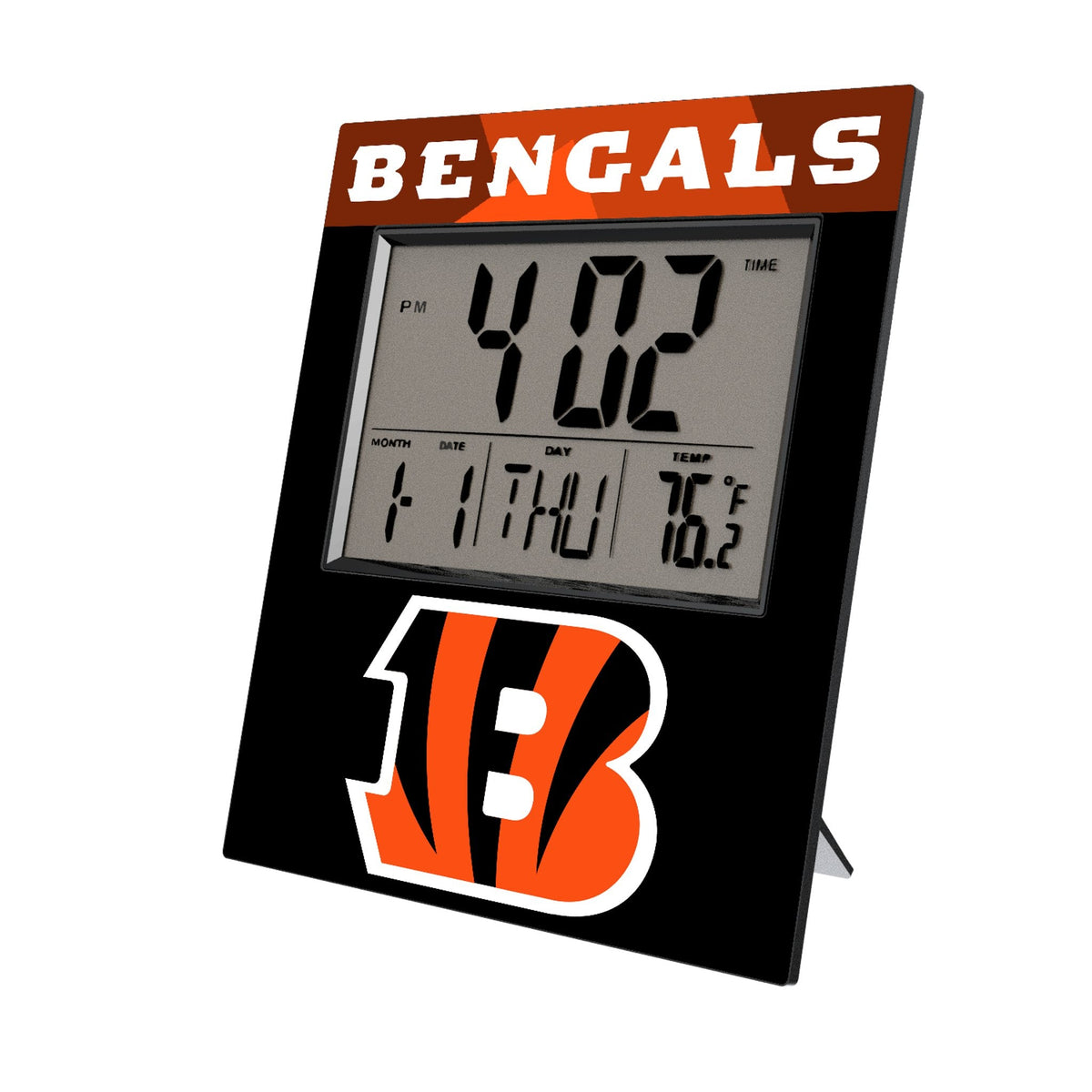Cincinnati Bengals Color Block Wall Clock 1