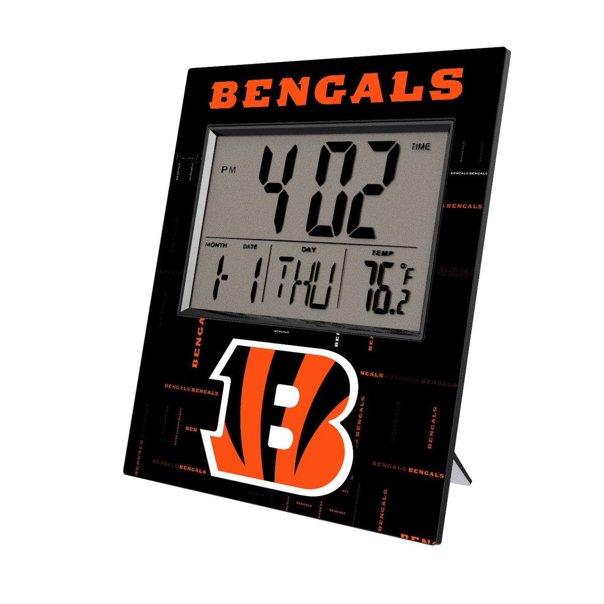 Cincinnati Bengals Quadtile Wall Clock 1