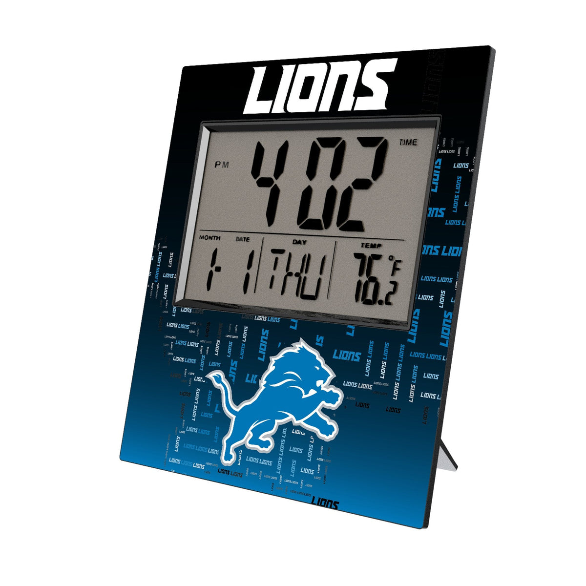 Detroit Lions Quadtile Wall Clock 1