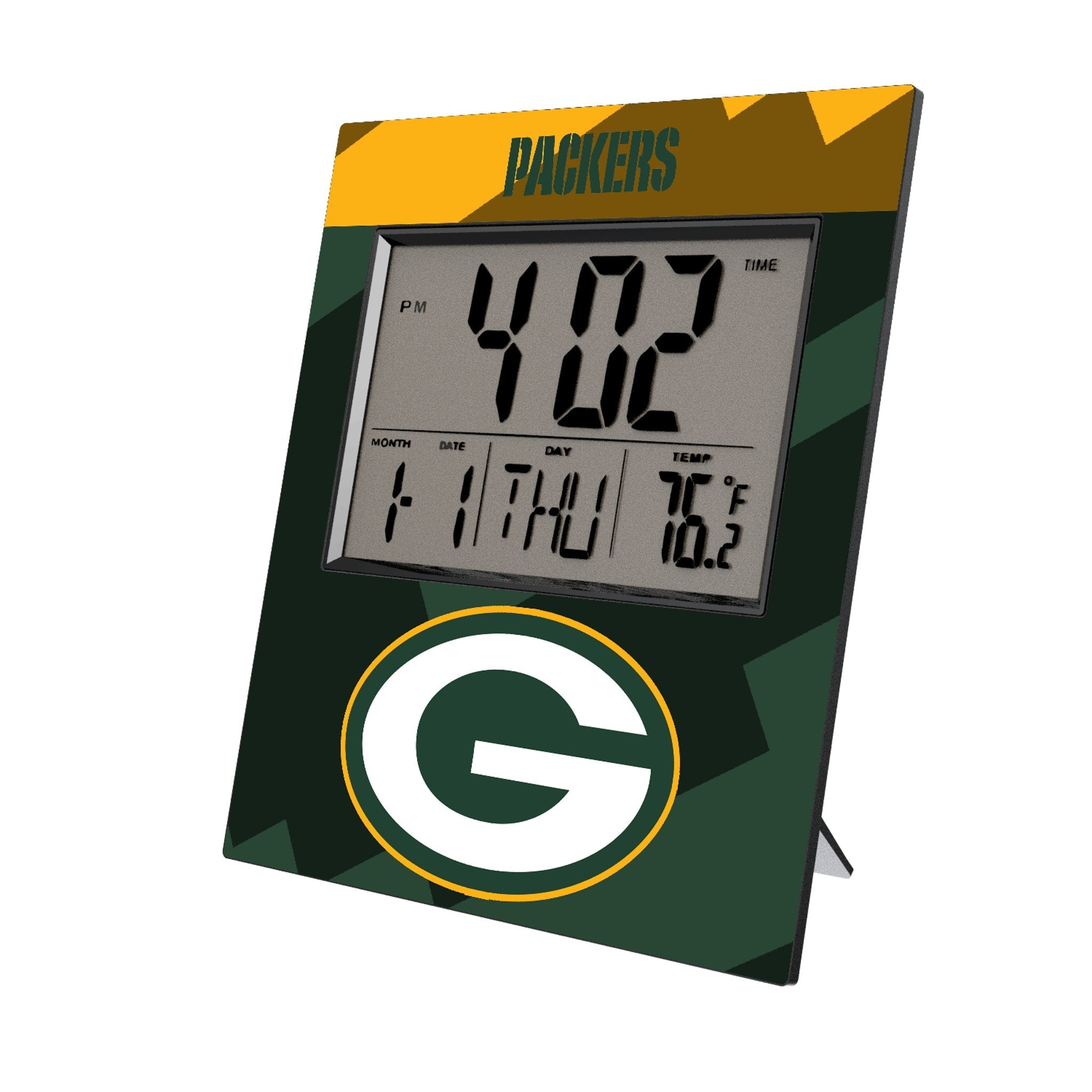 Green Bay Packers Color Block Wall Clock 1