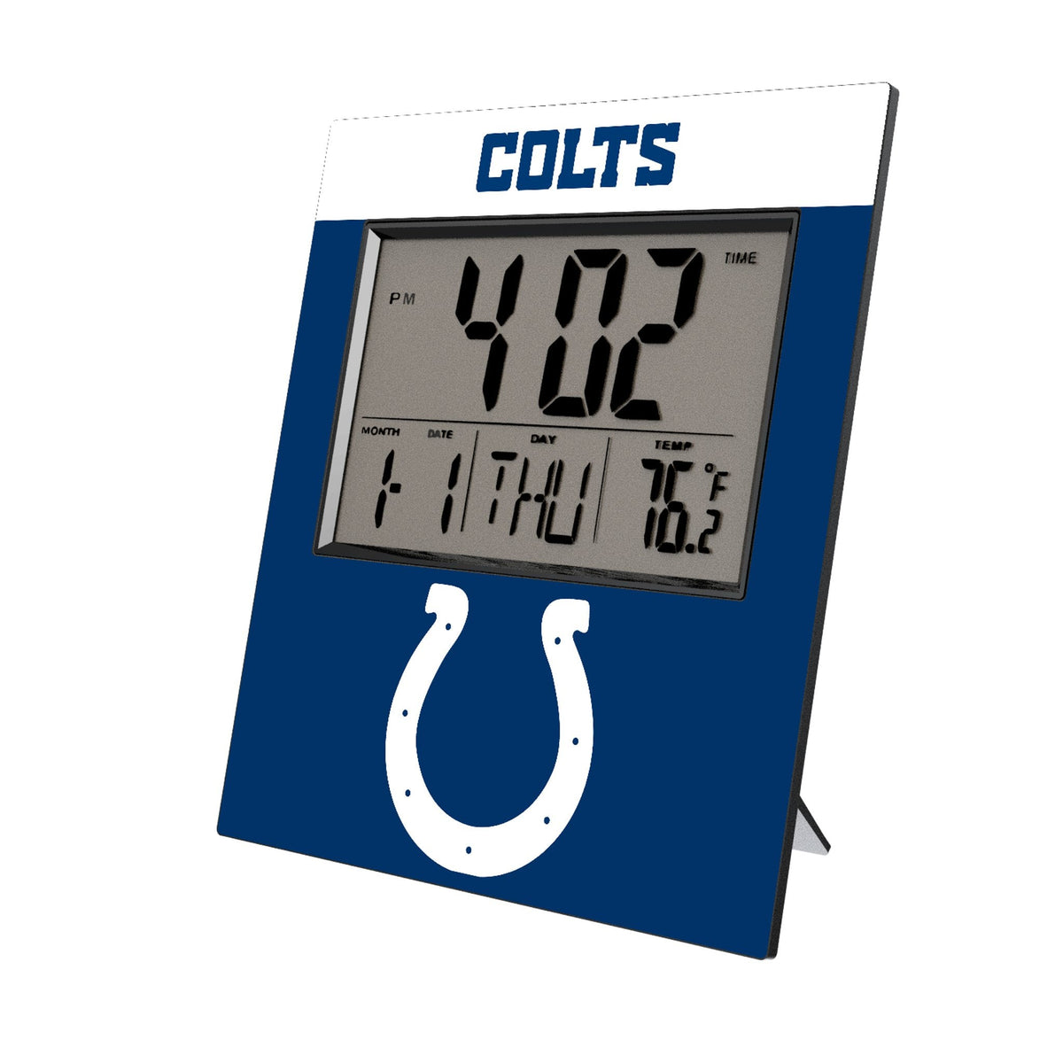 Indianapolis Colts Color Block Wall Clock 1