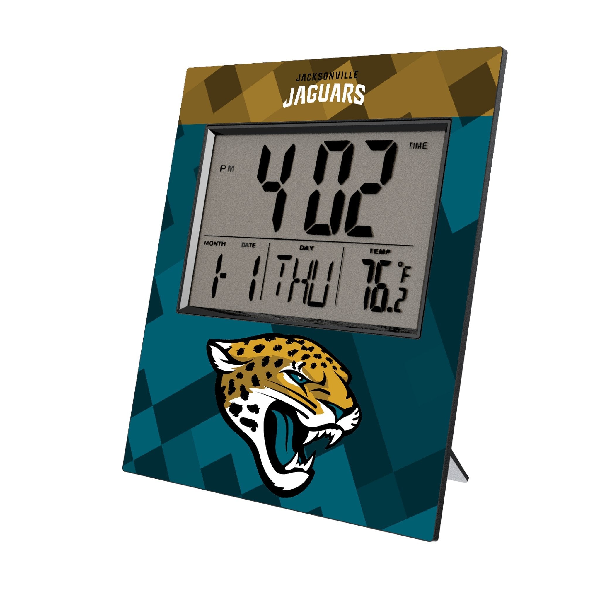 Jacksonville Jaguars Color Block Wall Clock 1