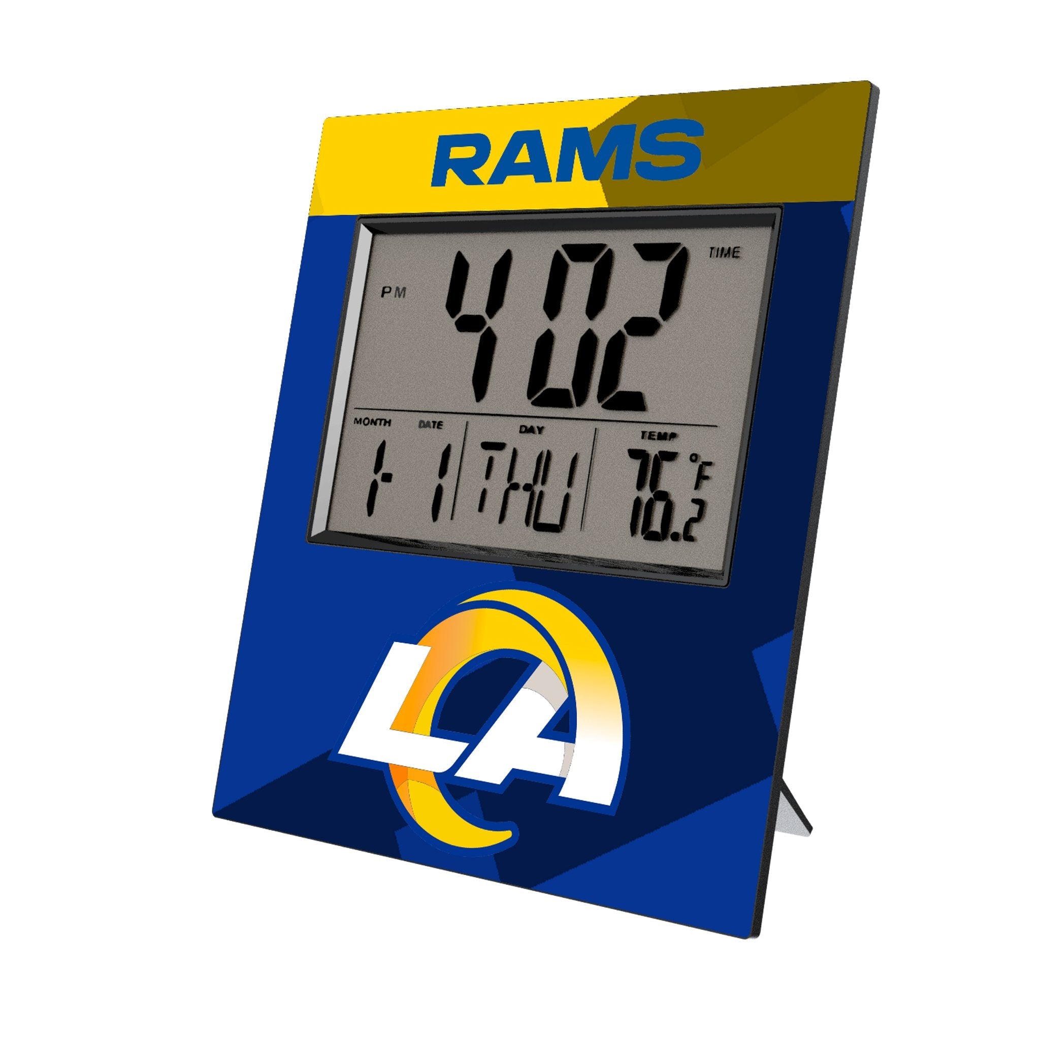 Los Angeles Rams Color Block Wall Clock 1