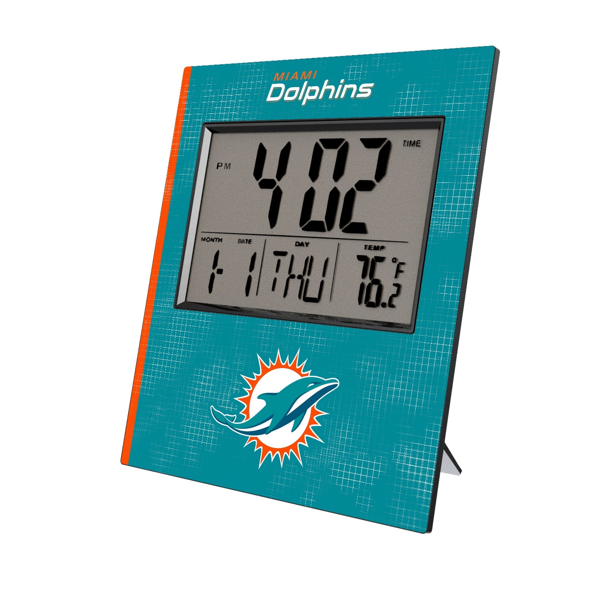 Miami Dolphins Hatch Wall Clock 1
