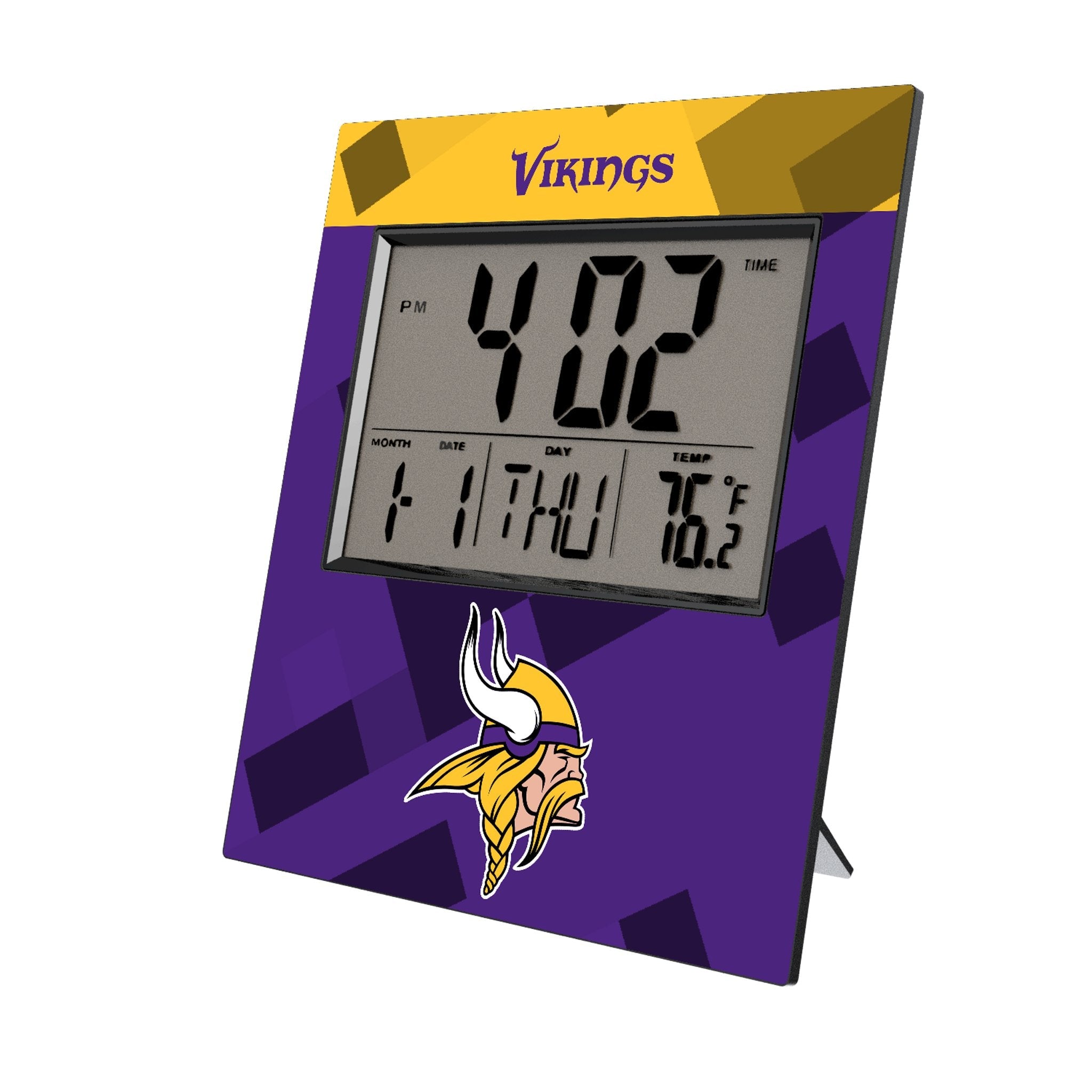 Minnesota Vikings Color Block Wall Clock 1