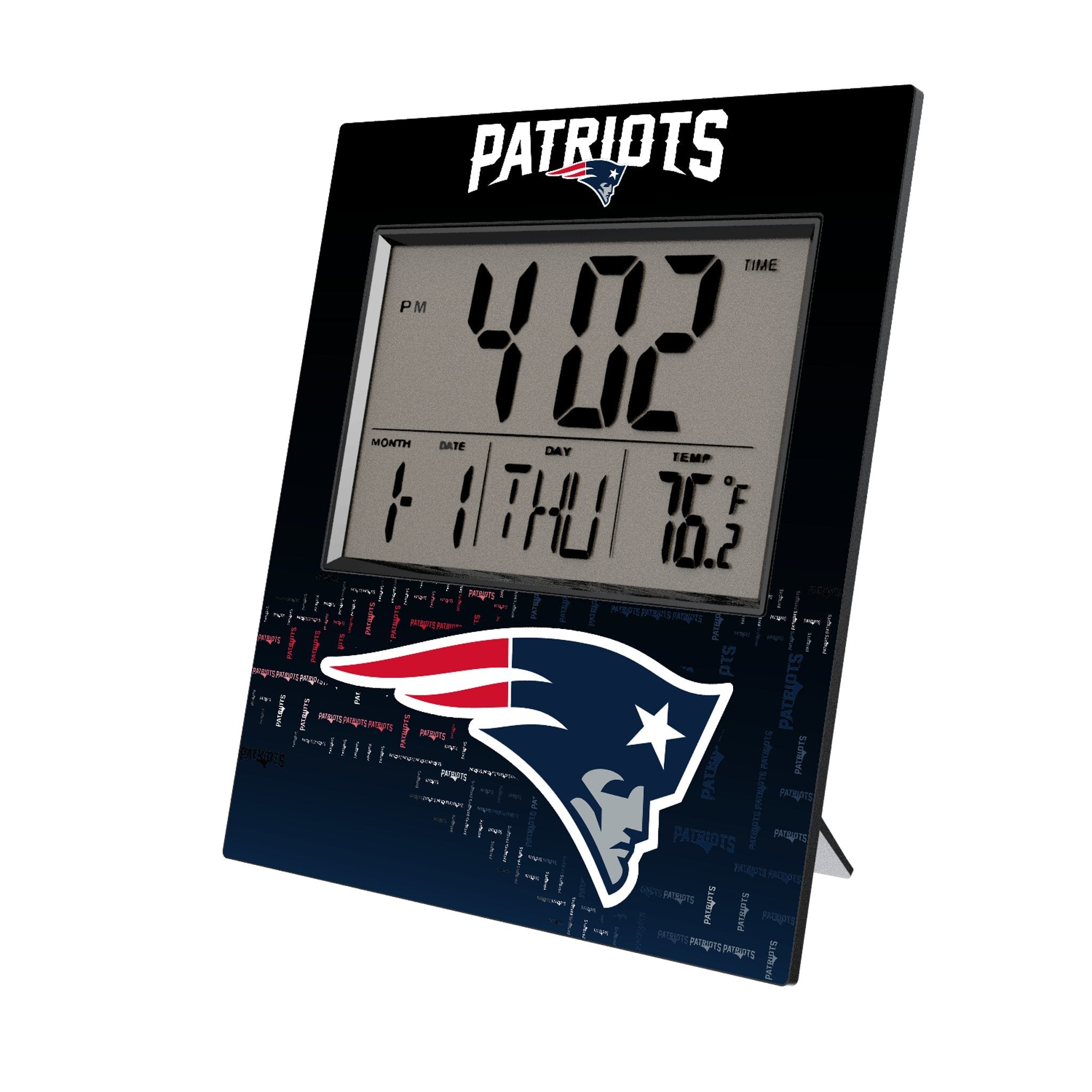 New England Patriots Quadtile Wall Clock 1