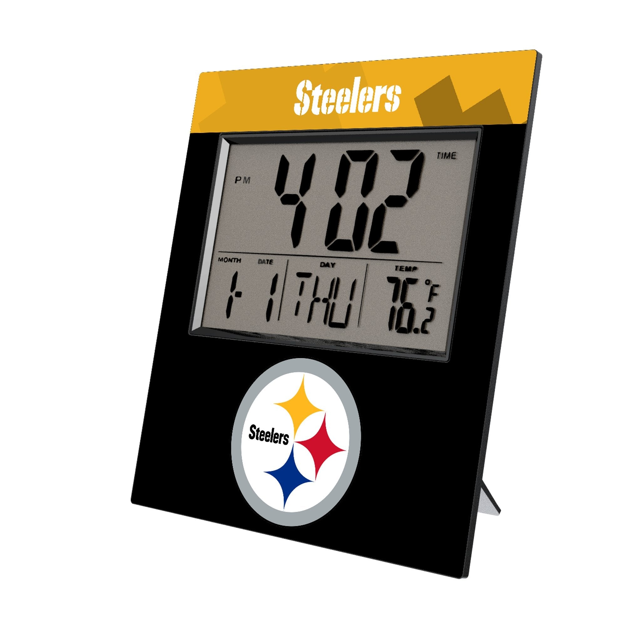Pittsburgh Steelers Color Block Wall Clock 1