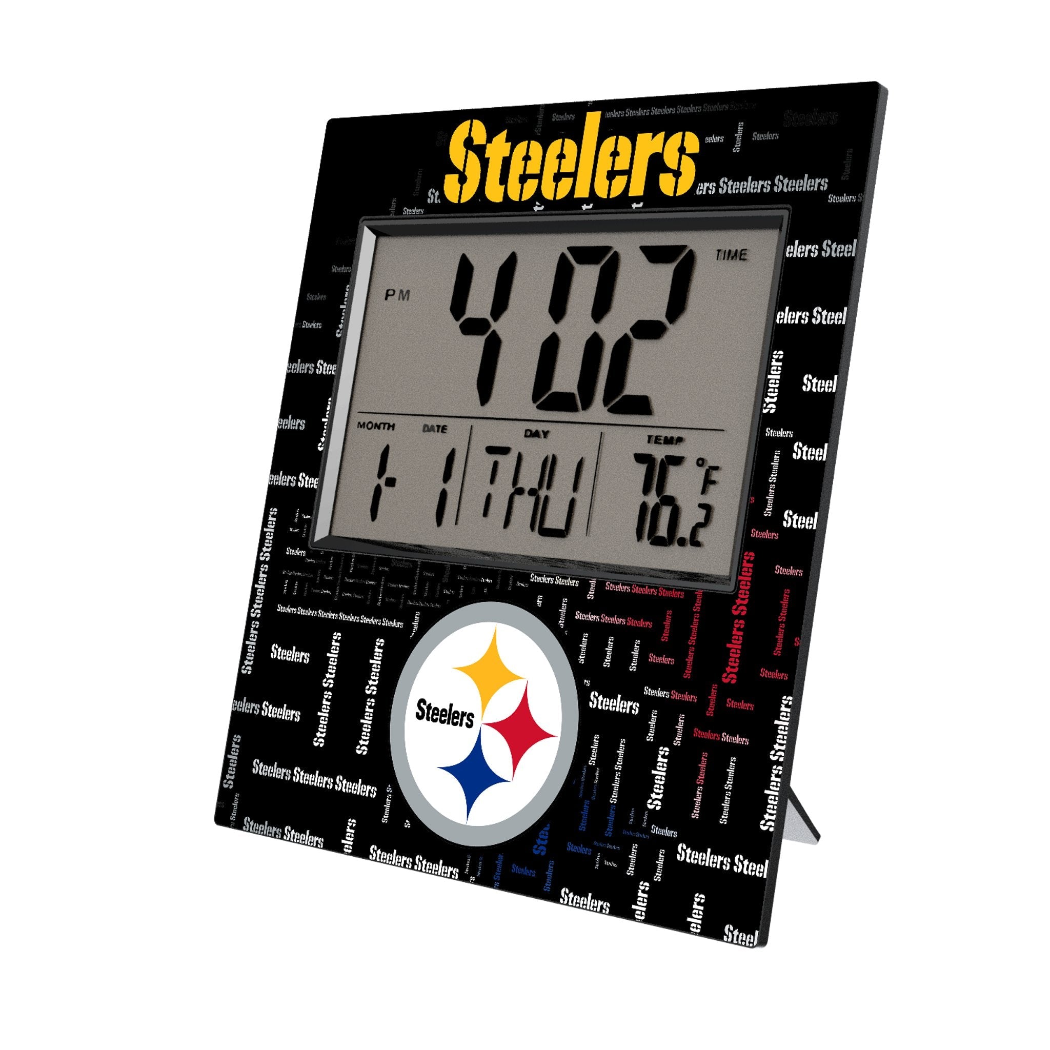 Pittsburgh Steelers Quadtile Wall Clock 1