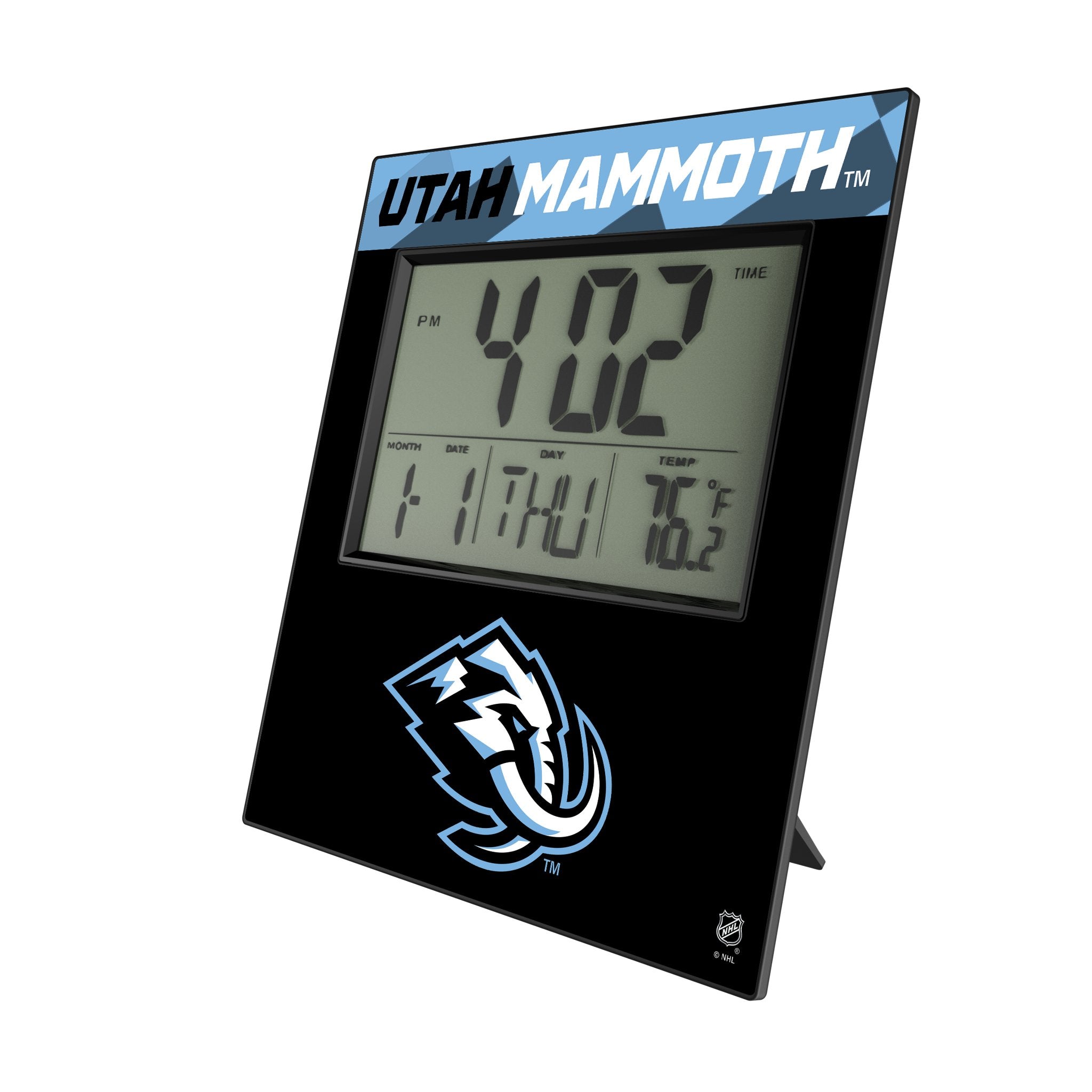 Utah Mammoth Color Block Wall Clock