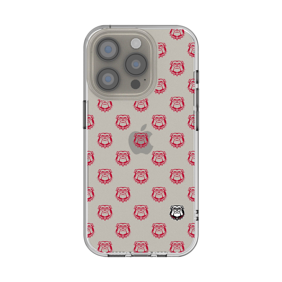 University of Georgia Bulldogs Uga Fashion Pattern Clear Phone Case for Apple iPhone 1