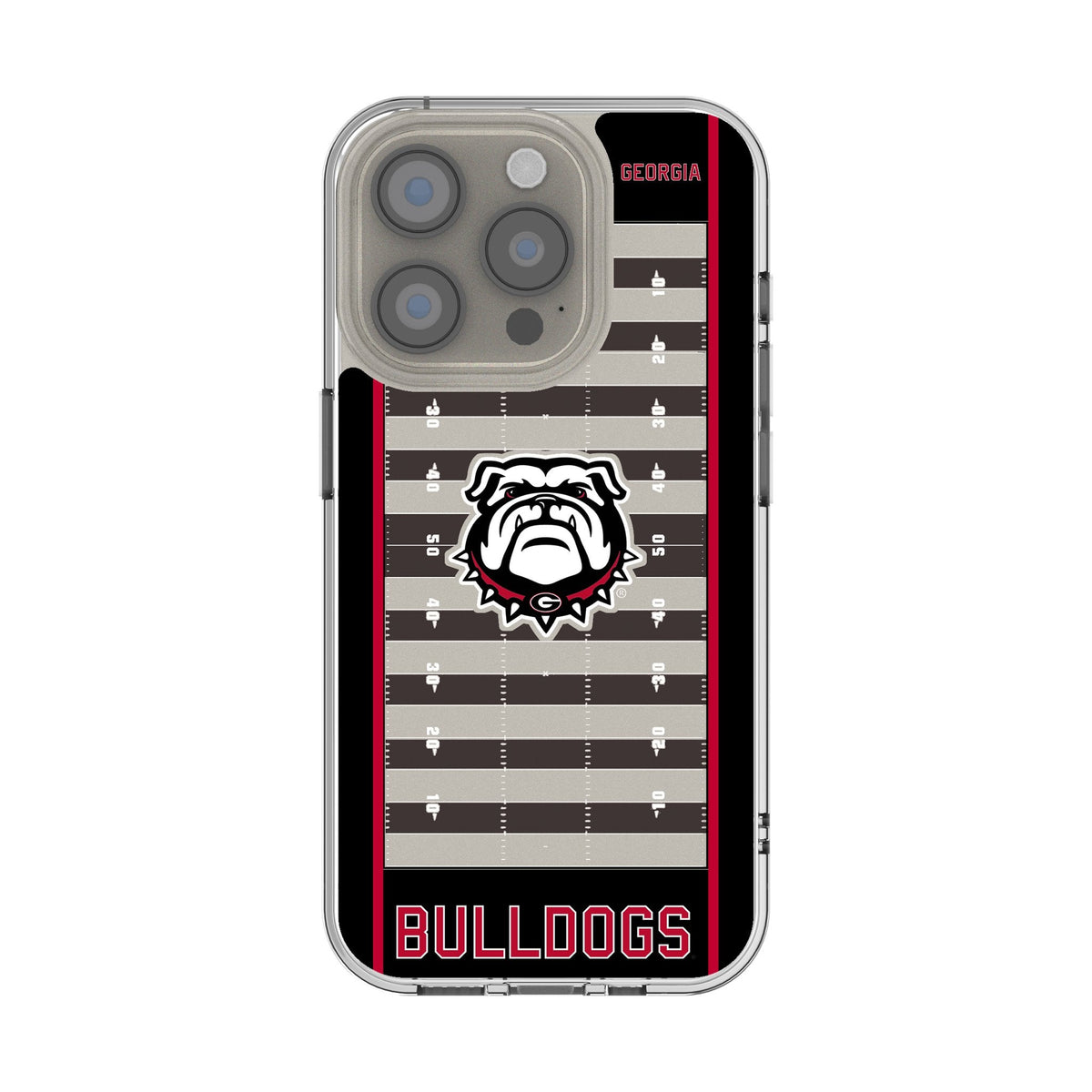 University of Georgia Bulldogs Uga Field Clear Phone Case for Apple iPhone 1