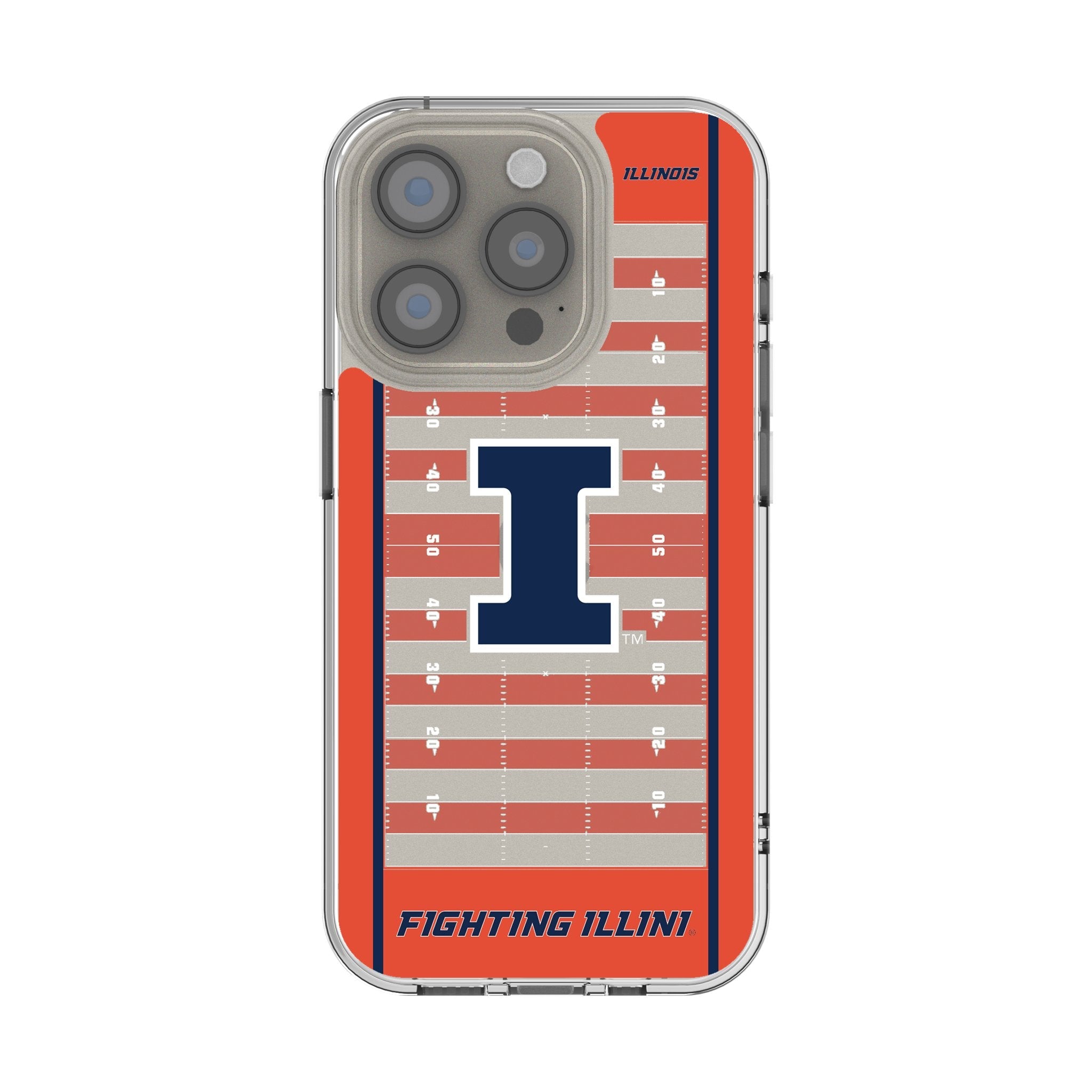 University of Illinois Fighting Illini Field Clear Phone Case for Apple iPhone 1