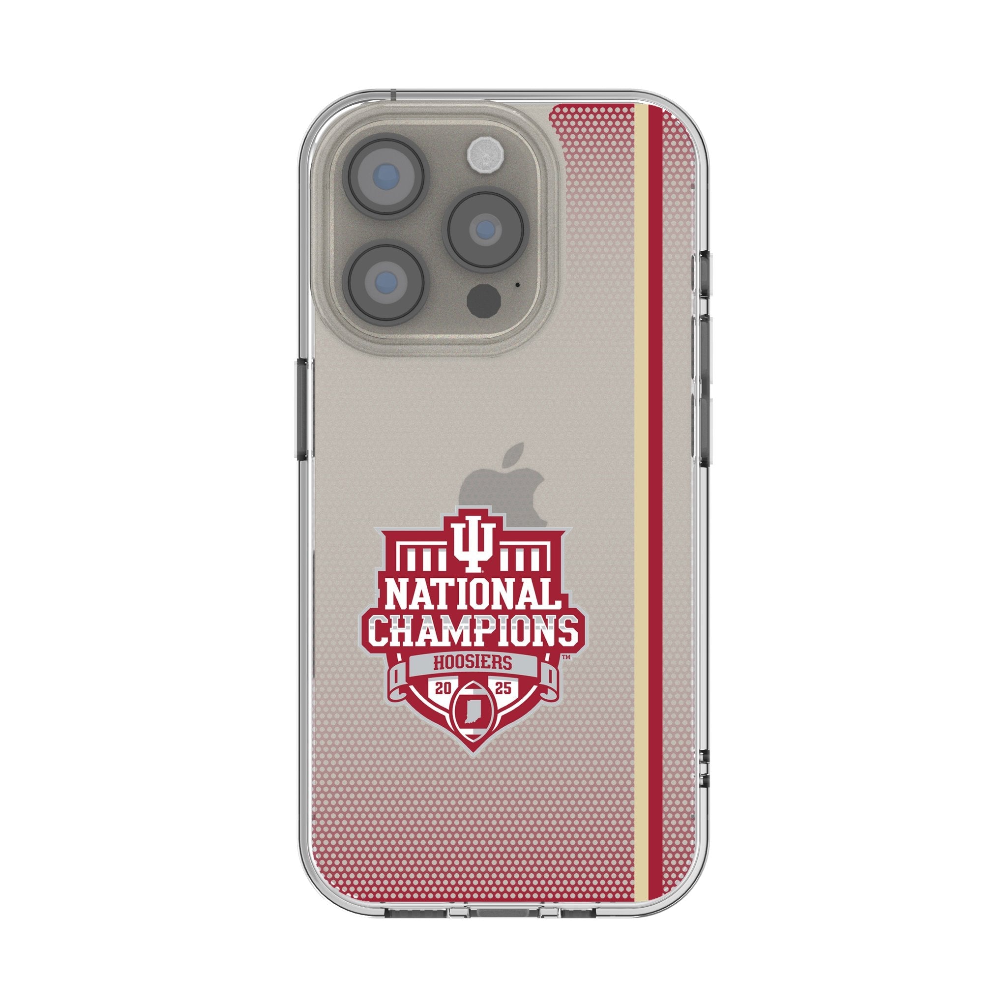 Indiana University Hoosiers 2025 College Football Playoff National Champion Clear Phone Case for Apple iPhone