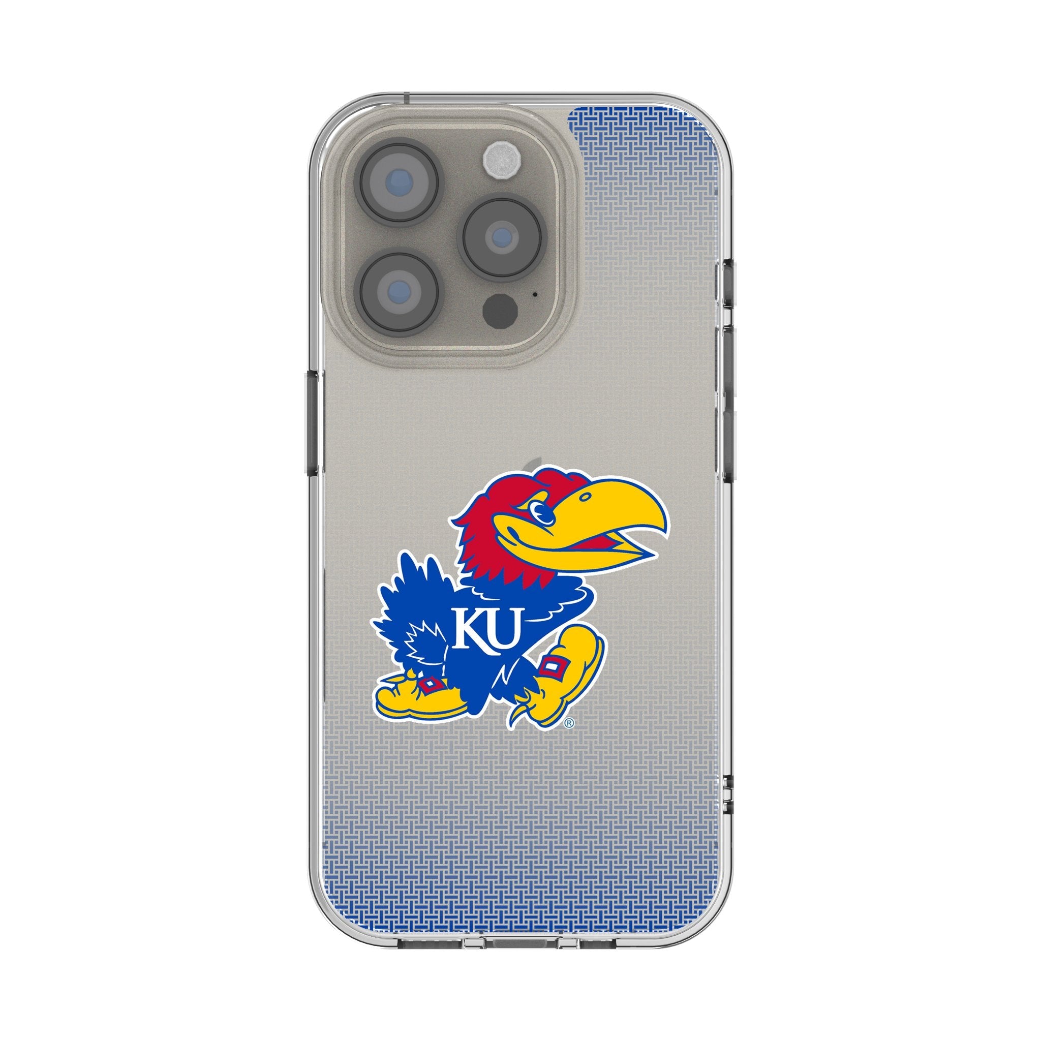 University of Kansas Jayhawks Linen Clear Phone Case for Apple iPhone
