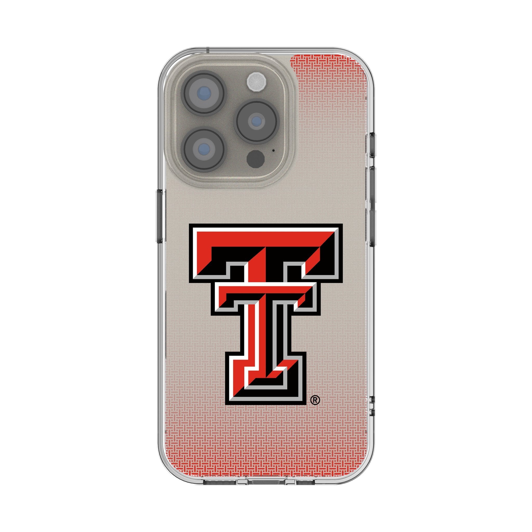 Texas Tech Red Raiders Linen Clear Phone Case for Apple iPhone