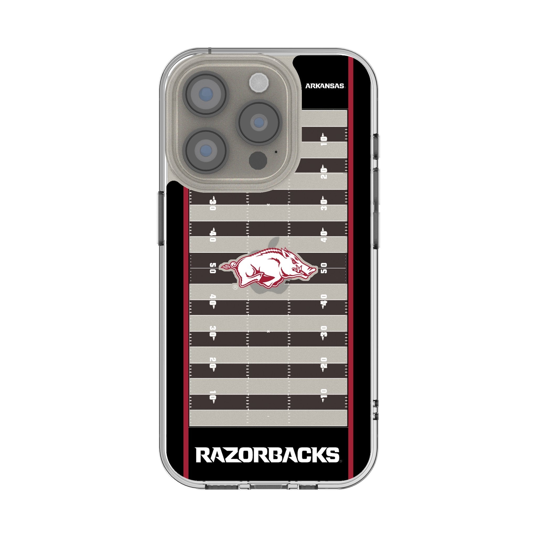 University of Arkansas Fayetteville Razorbacks Field Clear Phone Case for Apple iPhone 1