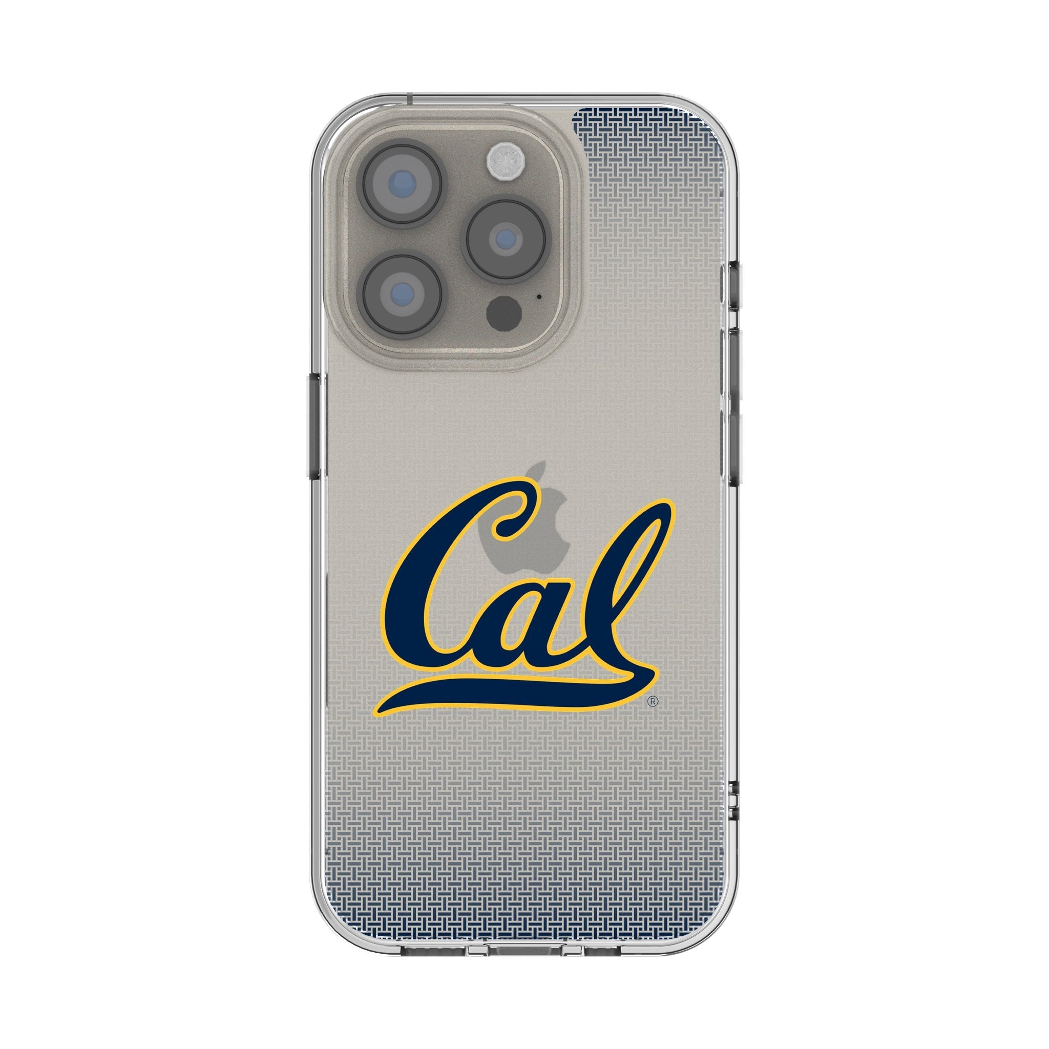 University of California Berkeley Golden Bears Linen Clear Phone Case for Apple iPhone
