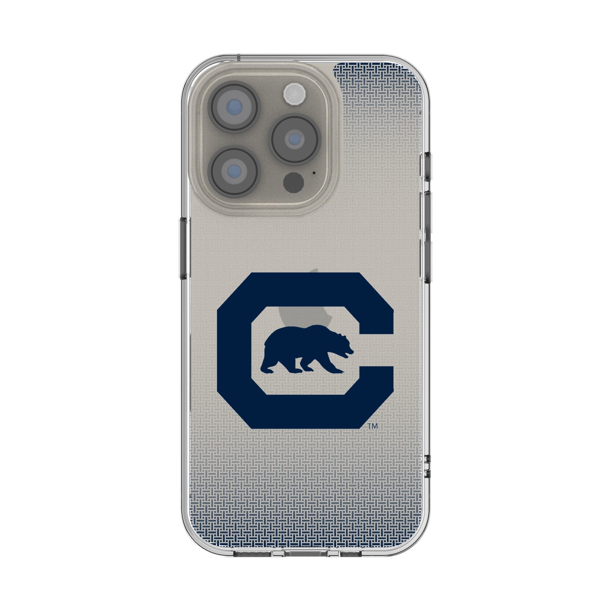 University of California Berkeley Golden Bears Linen Clear Phone Case for Apple iPhone